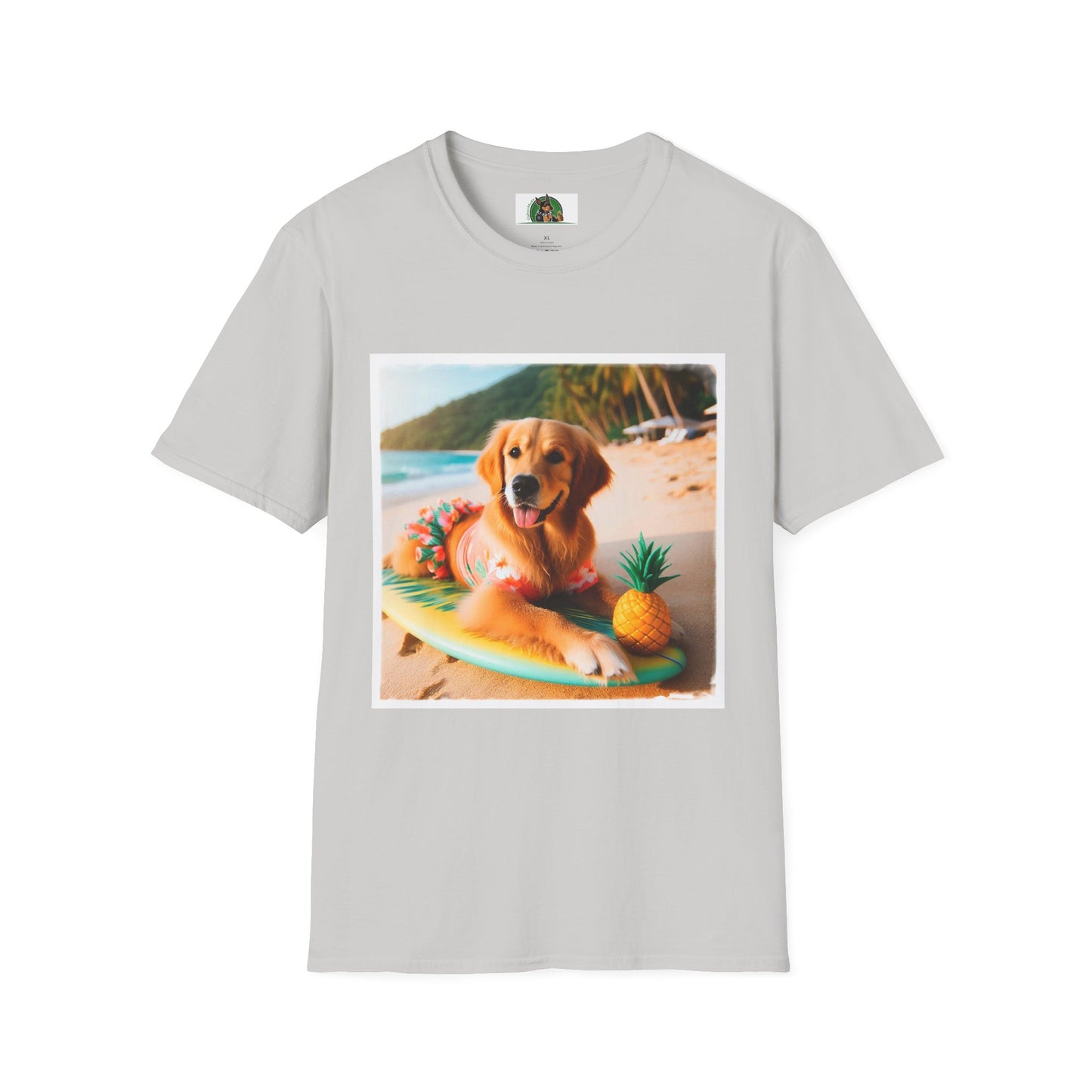Golden Retriever swim day shirt T-Shirt Printify S Ice Grey