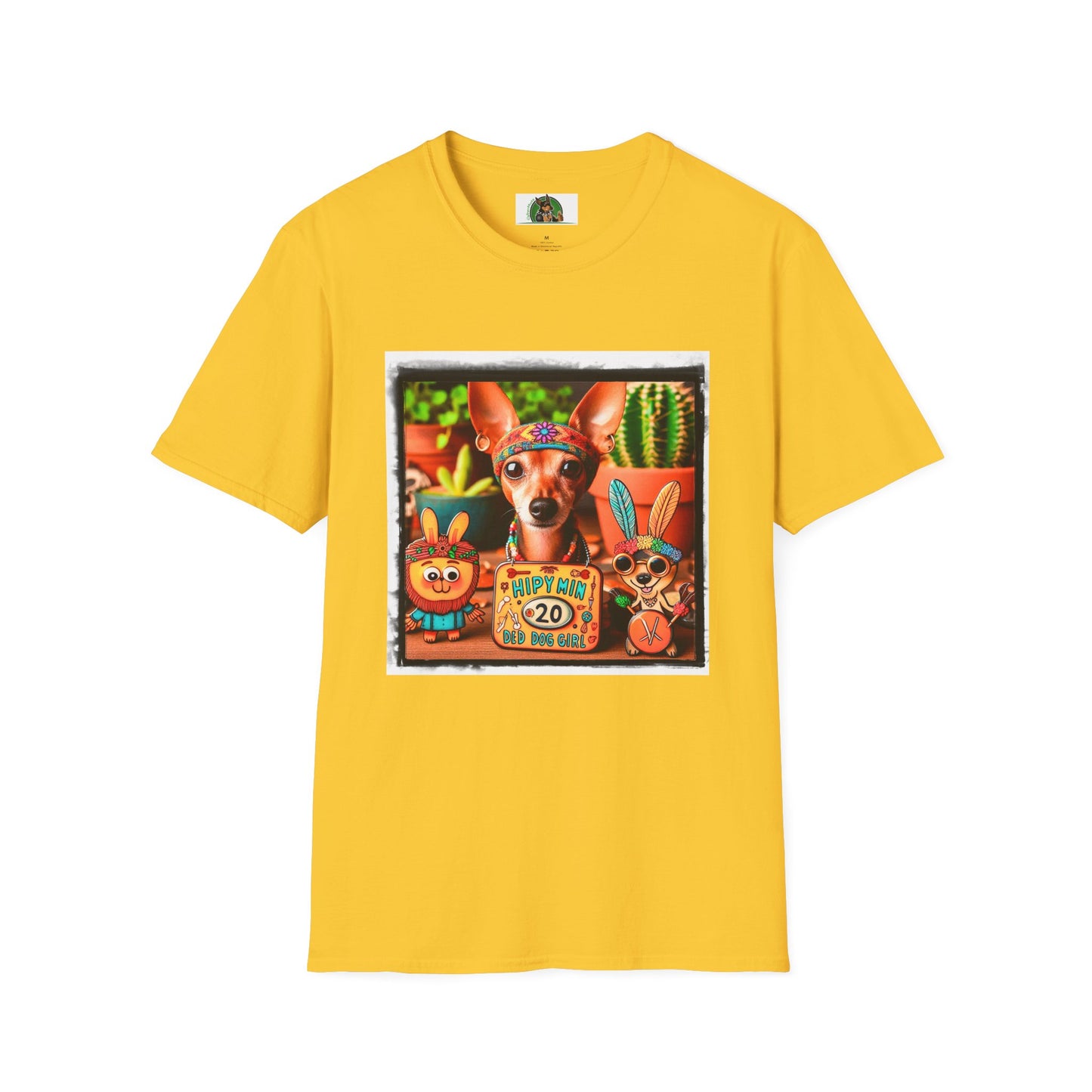 Min Pin T-Shirt 70s hippie T-Shirt Printify S Daisy