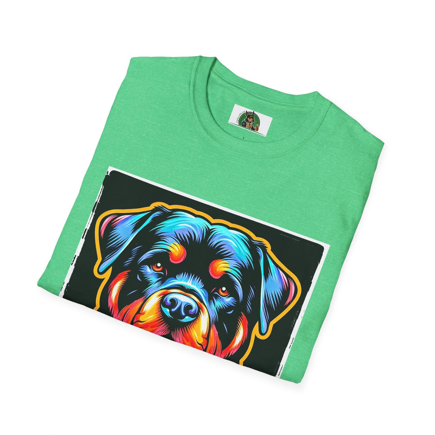 Rottweiler colorful puppy shirt