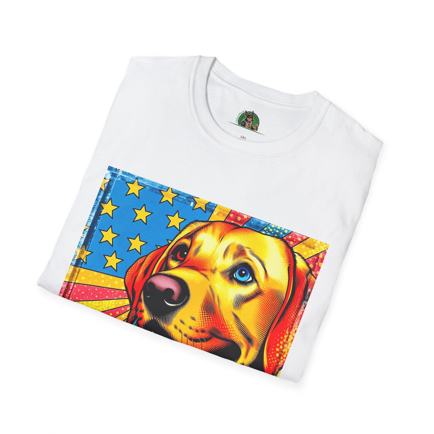 Labrador Retriever American flag shirt T-Shirt Printify