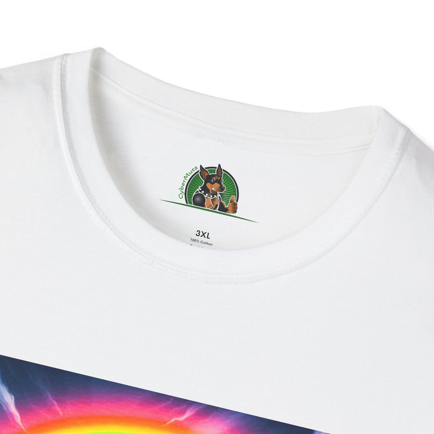 Pit Bull colorful bridge shirt T-Shirt Printify