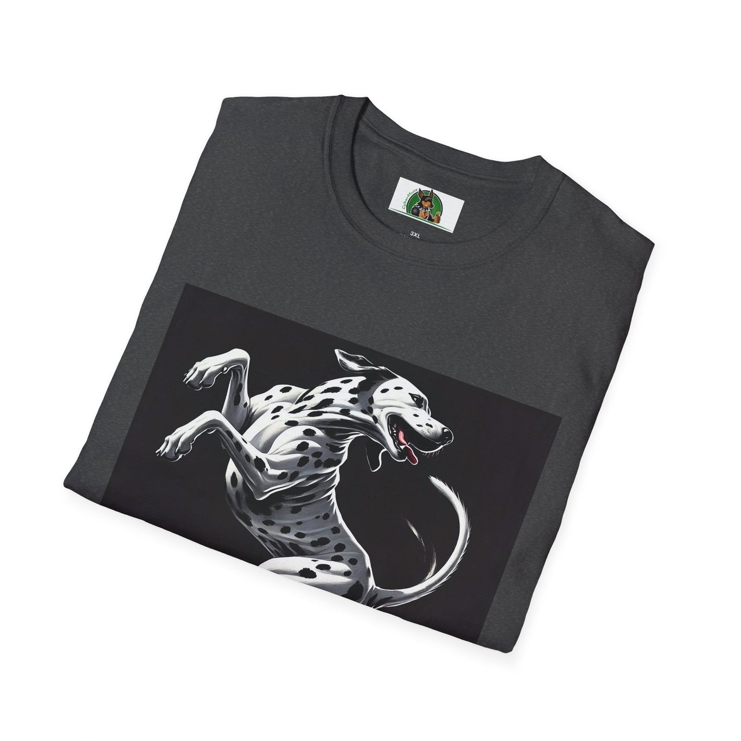 Dancing Dalmation Dog T-Shirt T-Shirt Printify