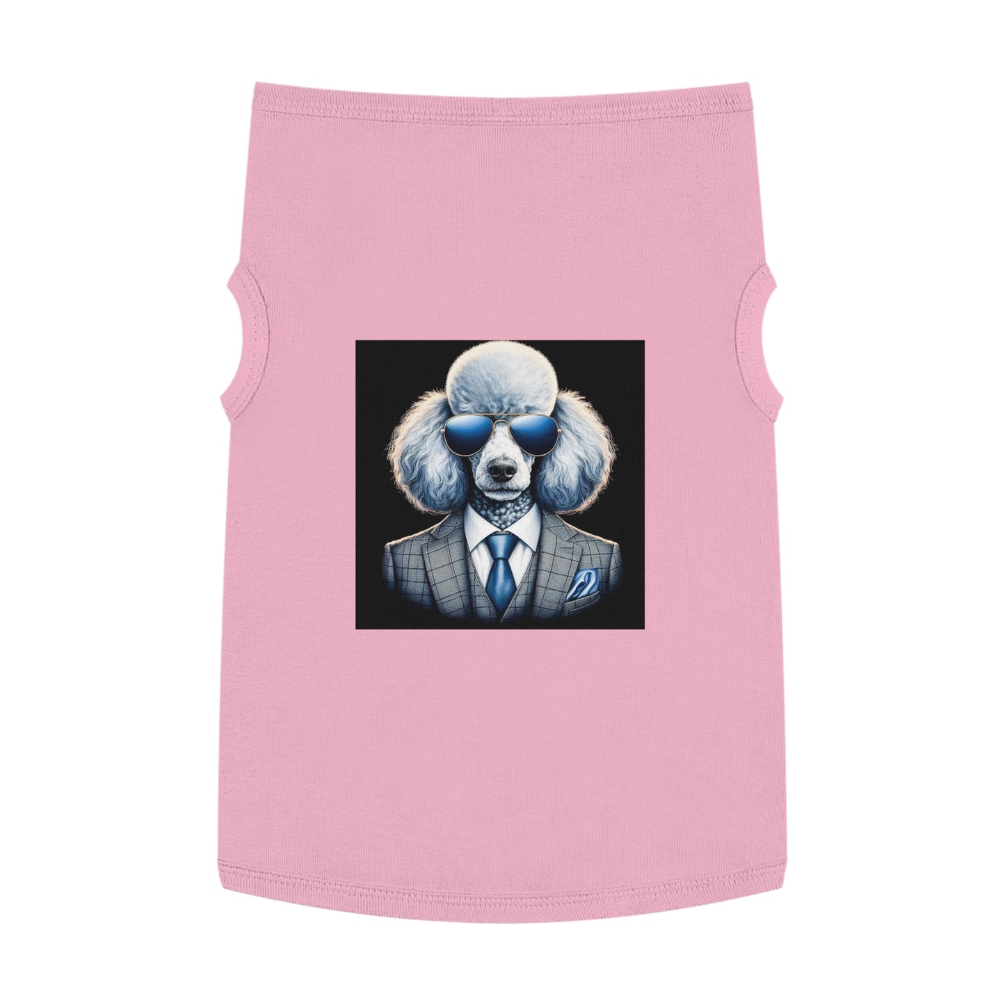 Pet Tank Top Poodle serious business Pets Printify XL Pink