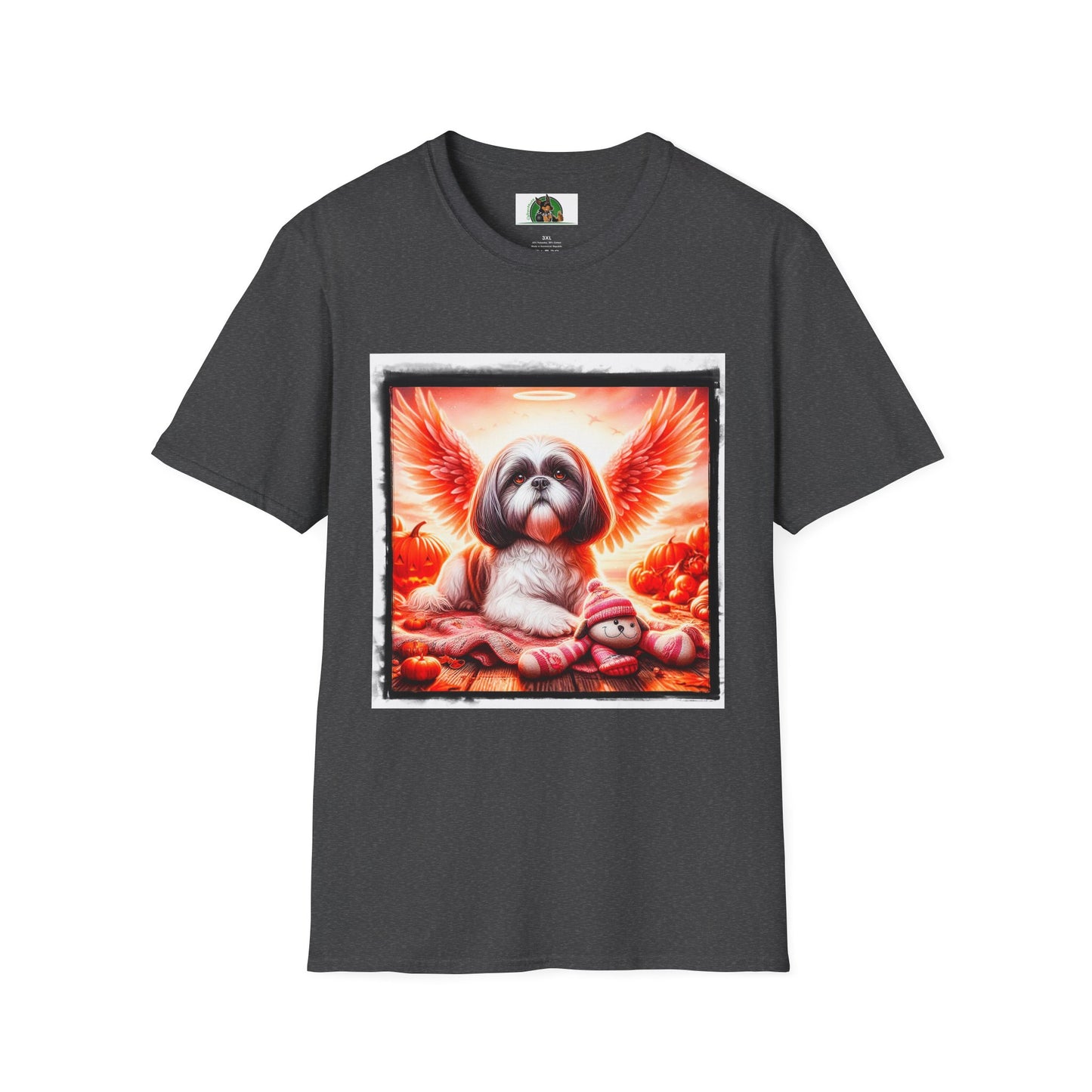 Shih Tzu heavenly sngel shirt T-Shirt Printify XS Dark Heather