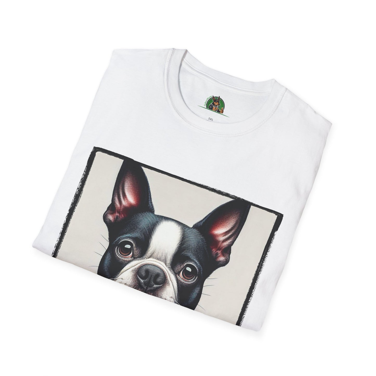 Boston Terrier In Suit Shirt T-Shirt Printify