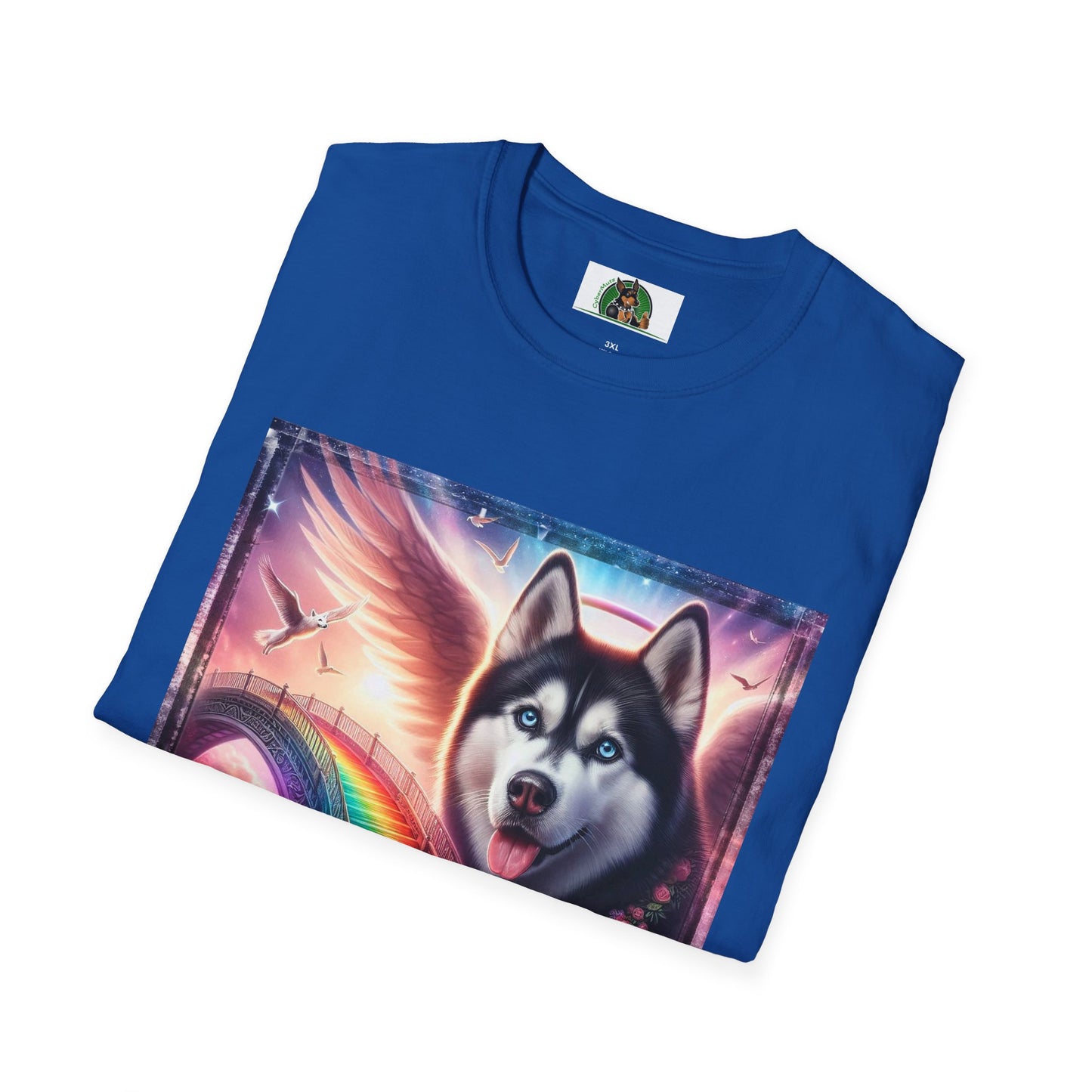 Husky rainbow bridge T-Shirt Printify