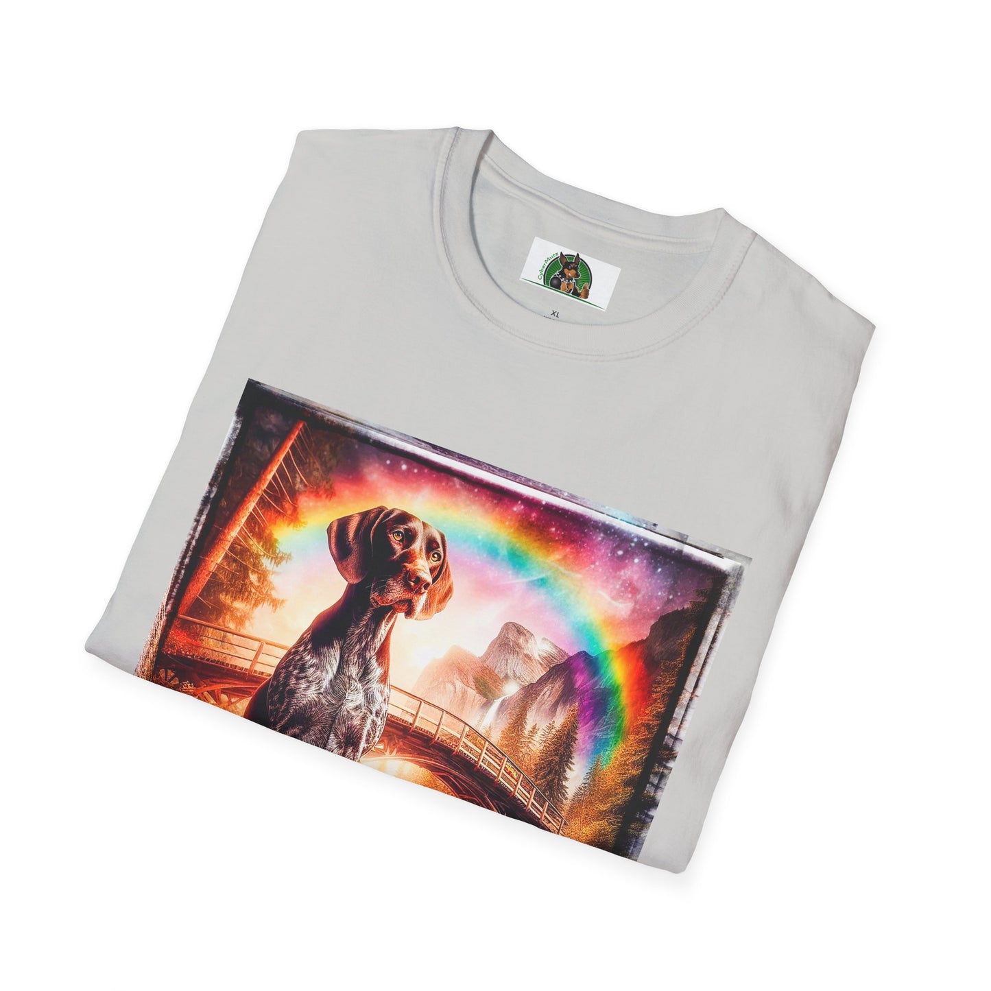 German Shorthaired Pointer crashing waves t shirt