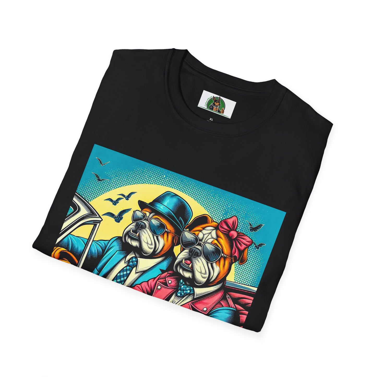 Wacky Bulldog couple t shirt T-Shirt Printify