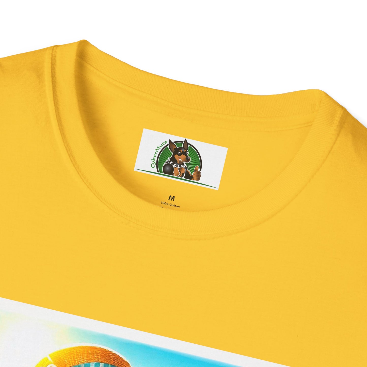 Beagle Girl Dog Wearing Sun Hat At Beach T-Shirt Printify