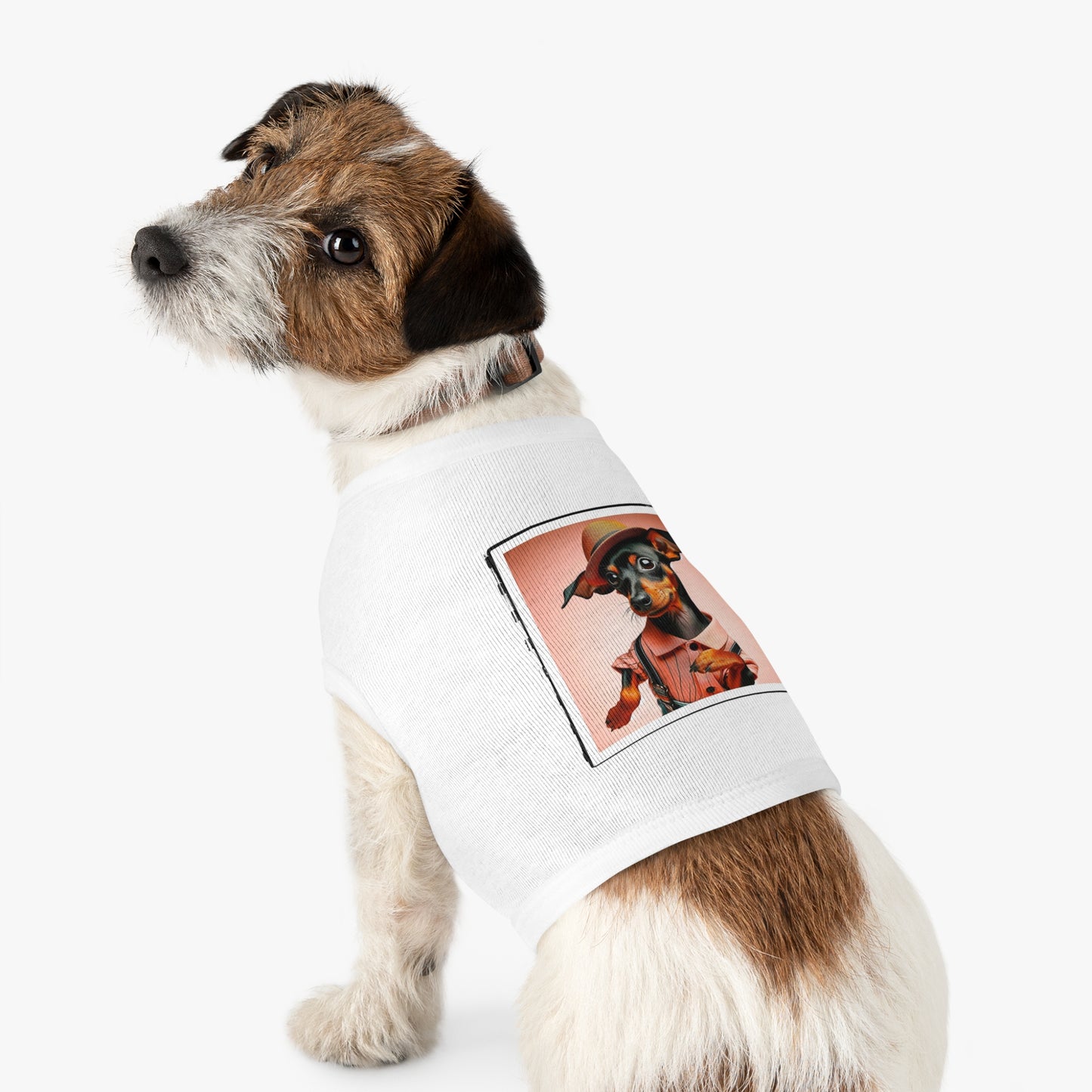 - Min Pin Tank Tops tiny dancer Pets Printify