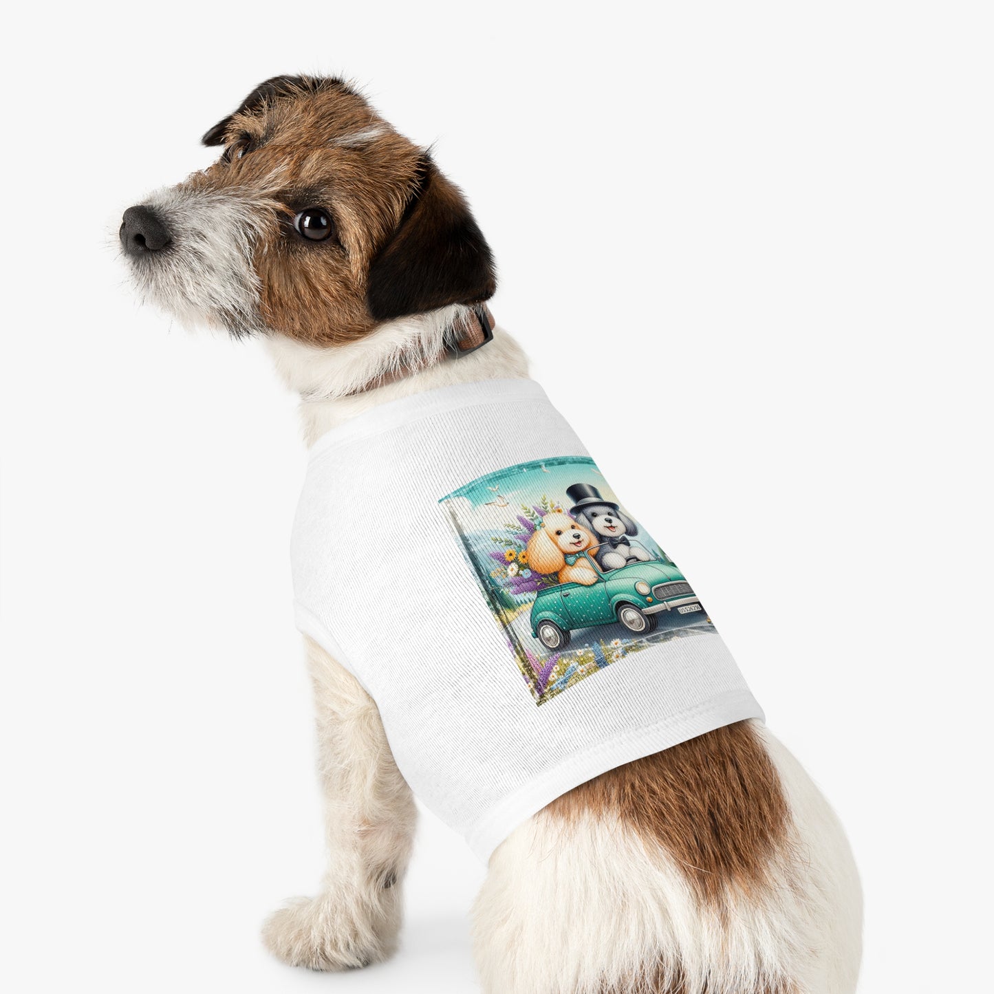 Wacky Pet Tank Top Sheepadoodle fun couple Pets Printify