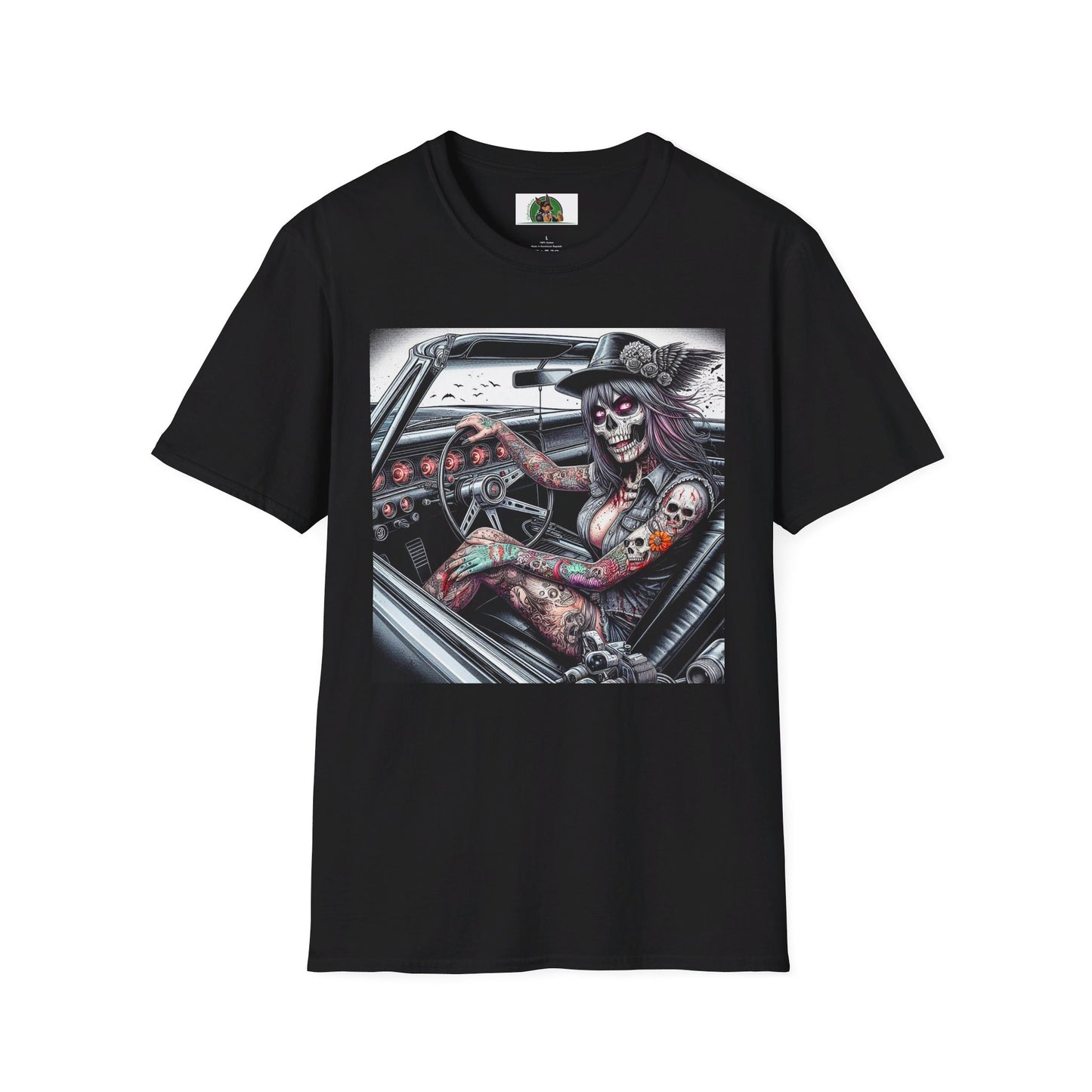 Zombie Girl T-Shirt Printify S Black