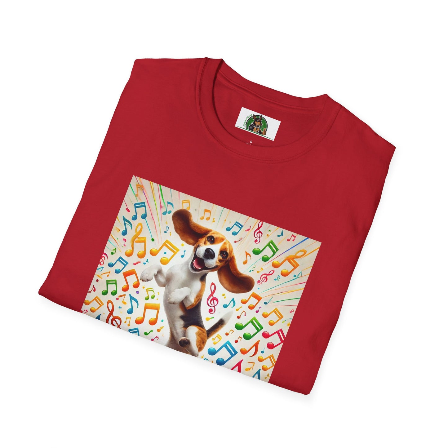 Beagle Dancing T-Shirt - Unisex Softstyle Tee