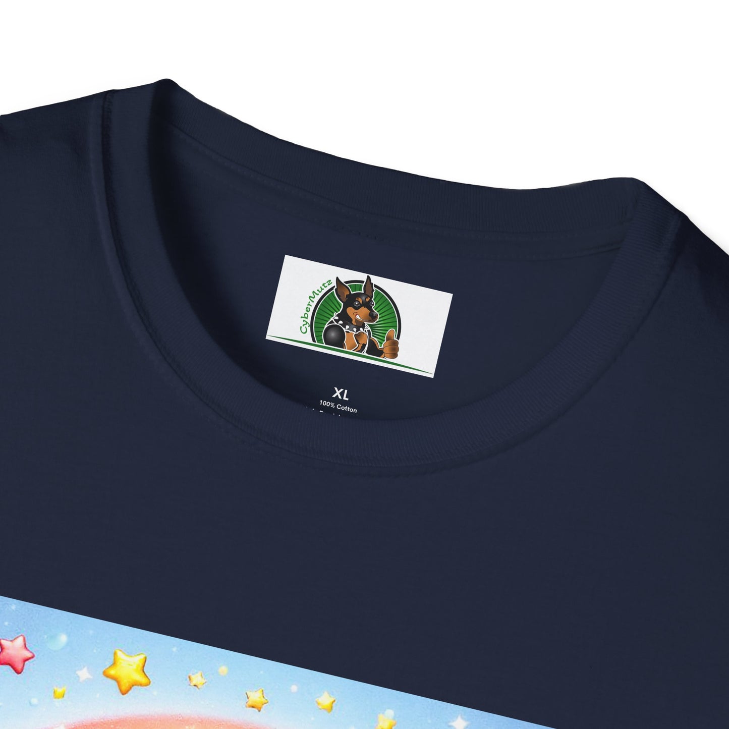Dachshund glowing angel t shirt T-Shirt Printify