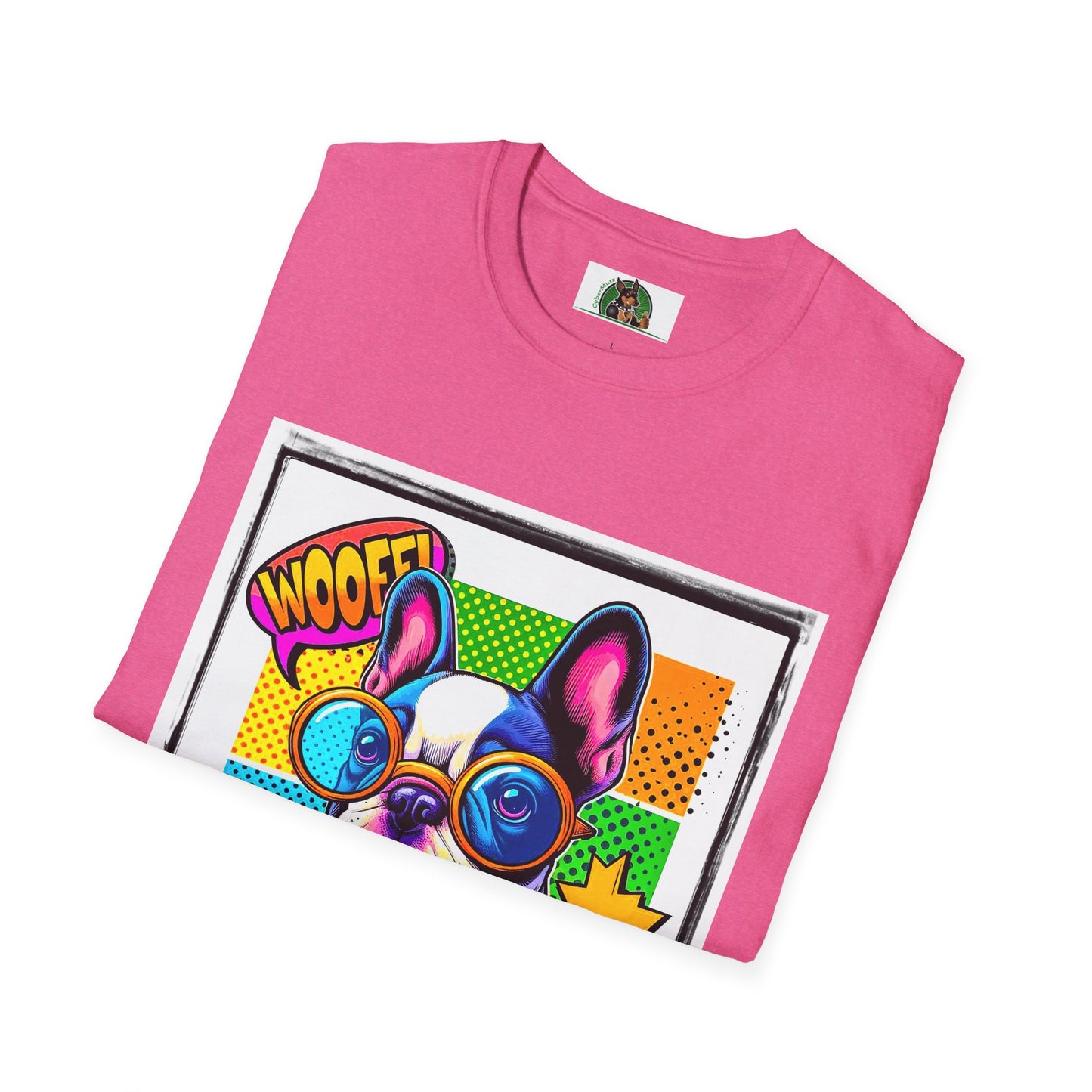 Wacky French Bulldog T-Shirt Printify