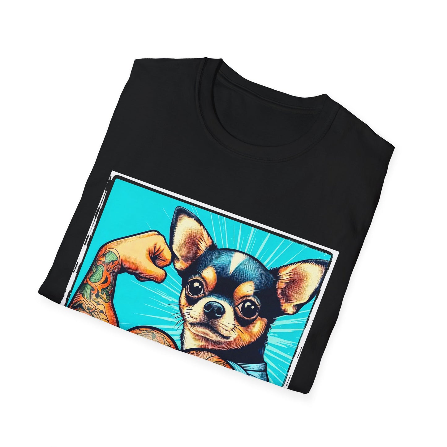 Chihuahua gym rat t shirt T-Shirt Printify