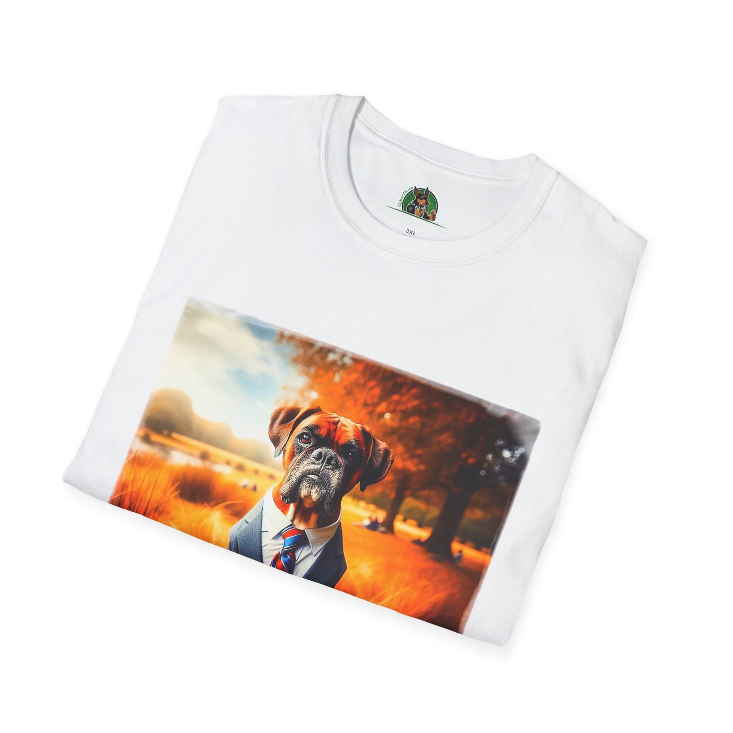 Boxer In Suit In In Field Shirt T-Shirt Printify
