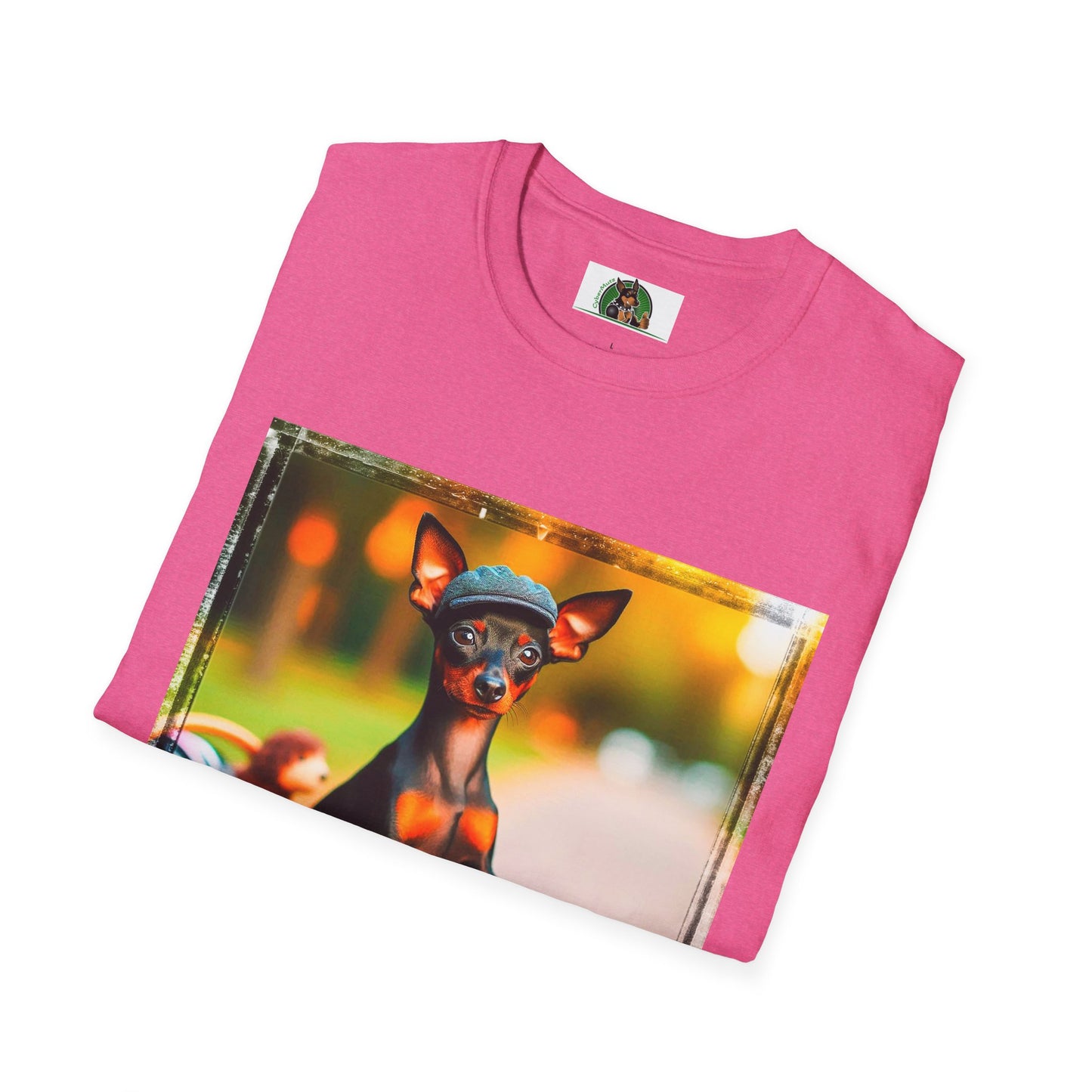 Min Pin T-Shirt bike riding fun