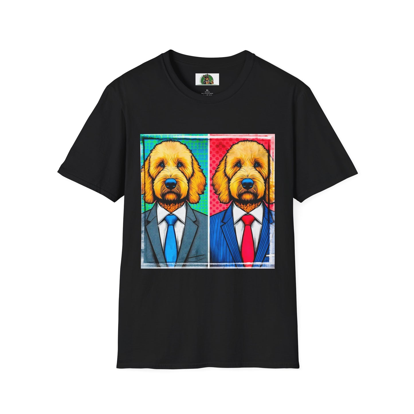 Golden Doodle colors businessmen T-Shirt Printify XS Black
