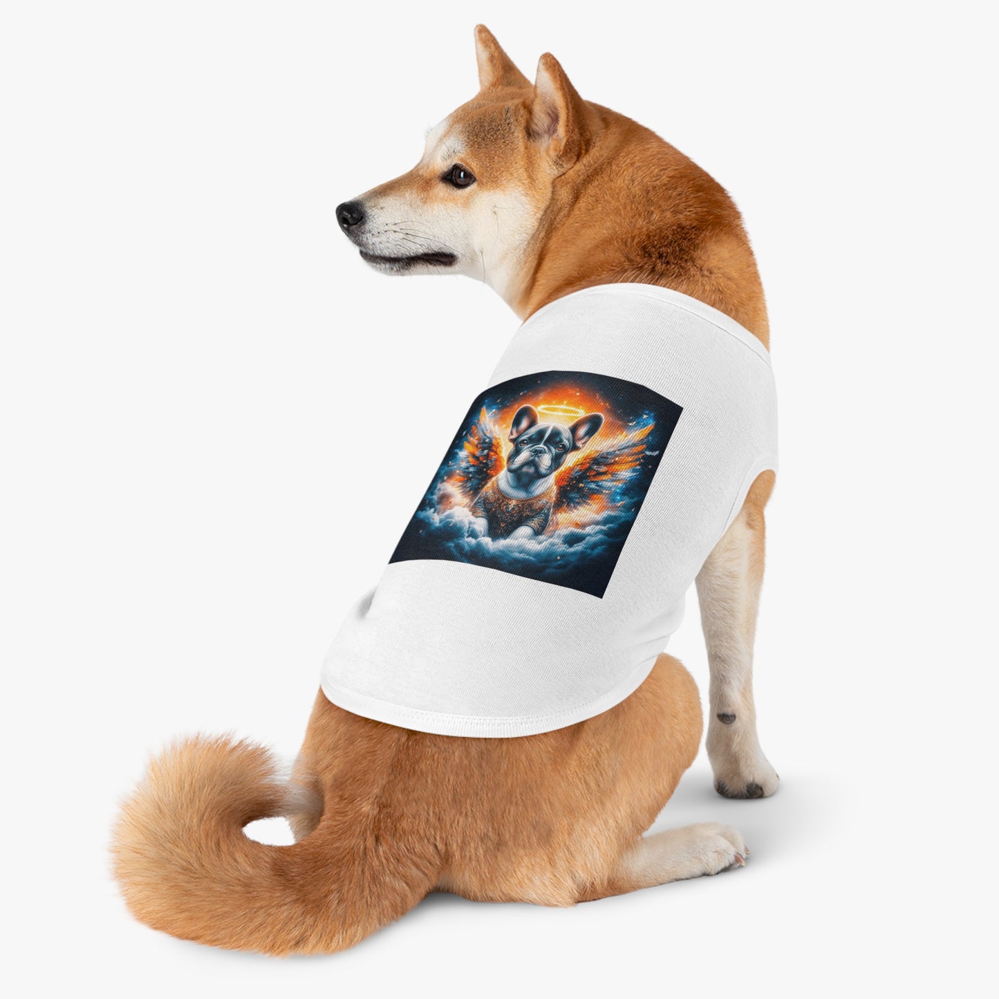 Pet Tank Top French Bulldog heaven and clouds t shirt