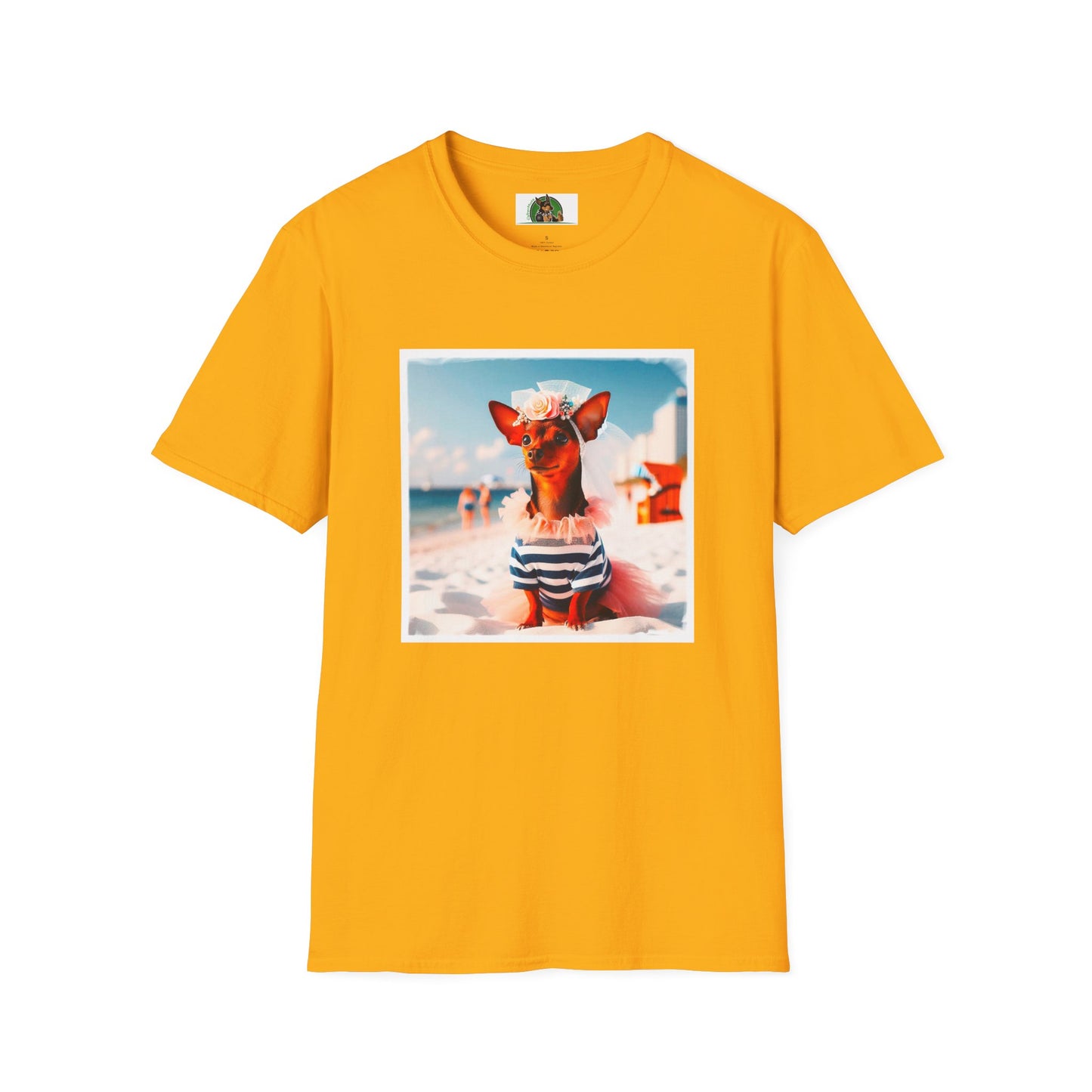 Min Pin T-Shirt just married shirt T-Shirt Printify S Gold