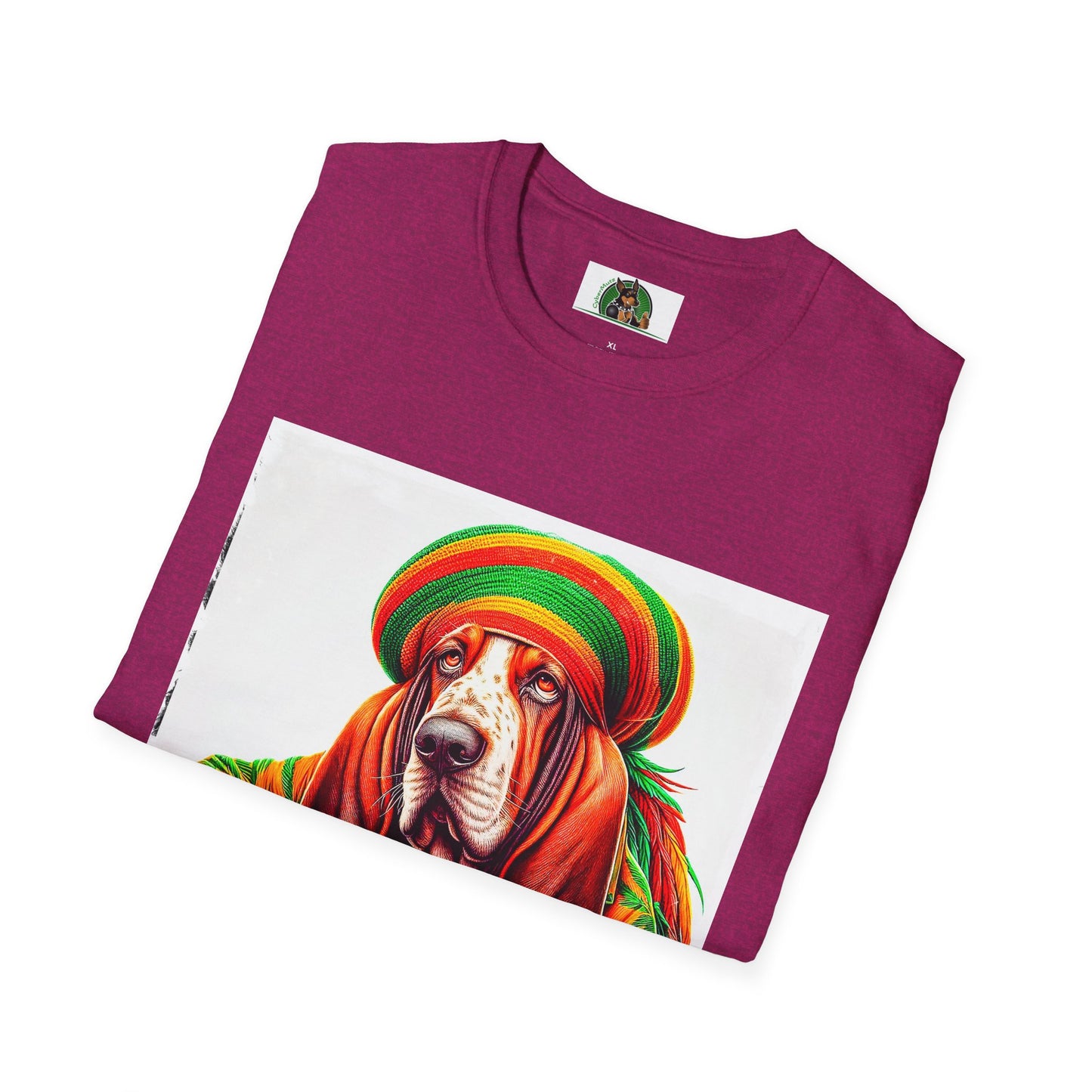 Basset Hound Rasta Dog Playing Guitar