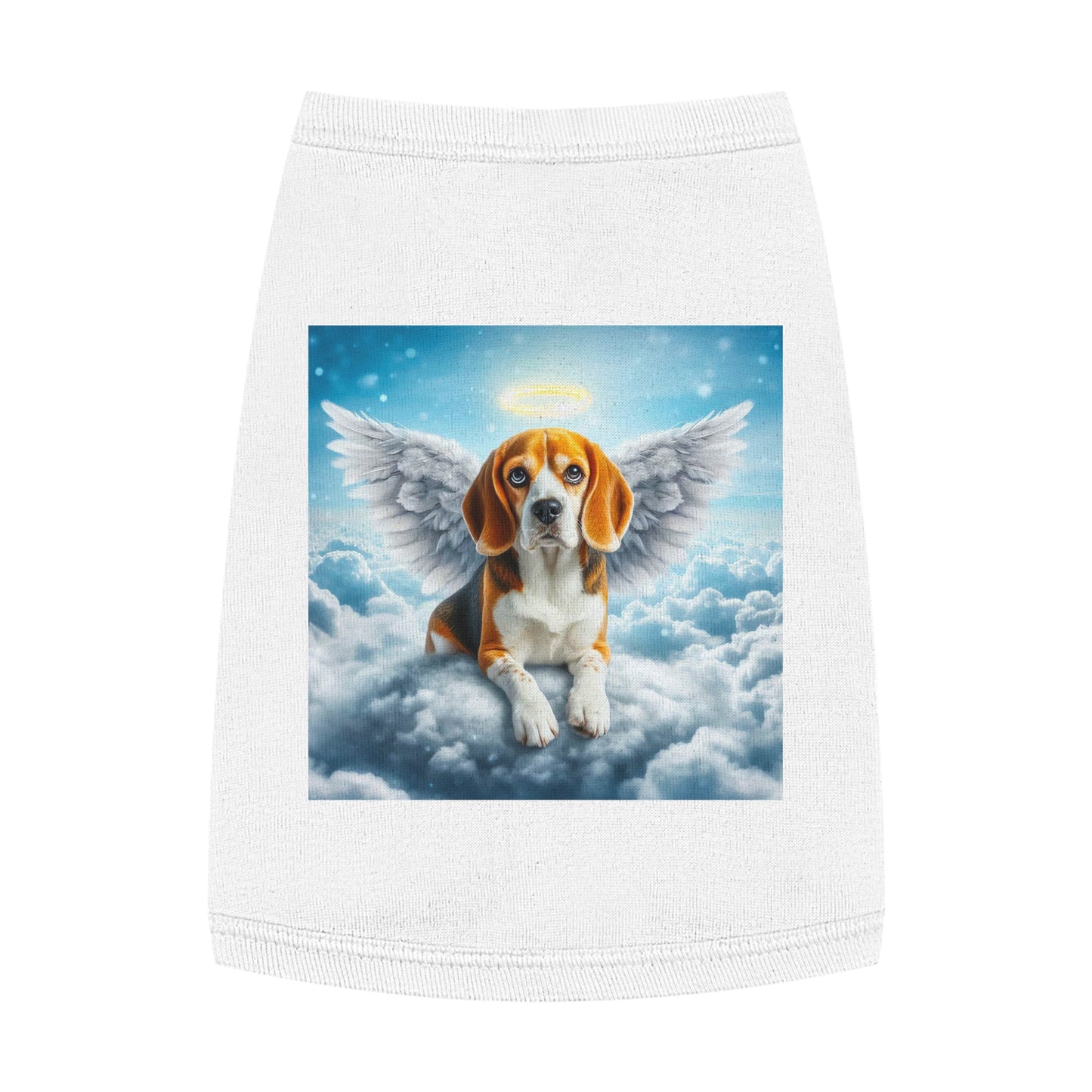Pet Tank Top Beagle Angel In Cloud Pets Printify