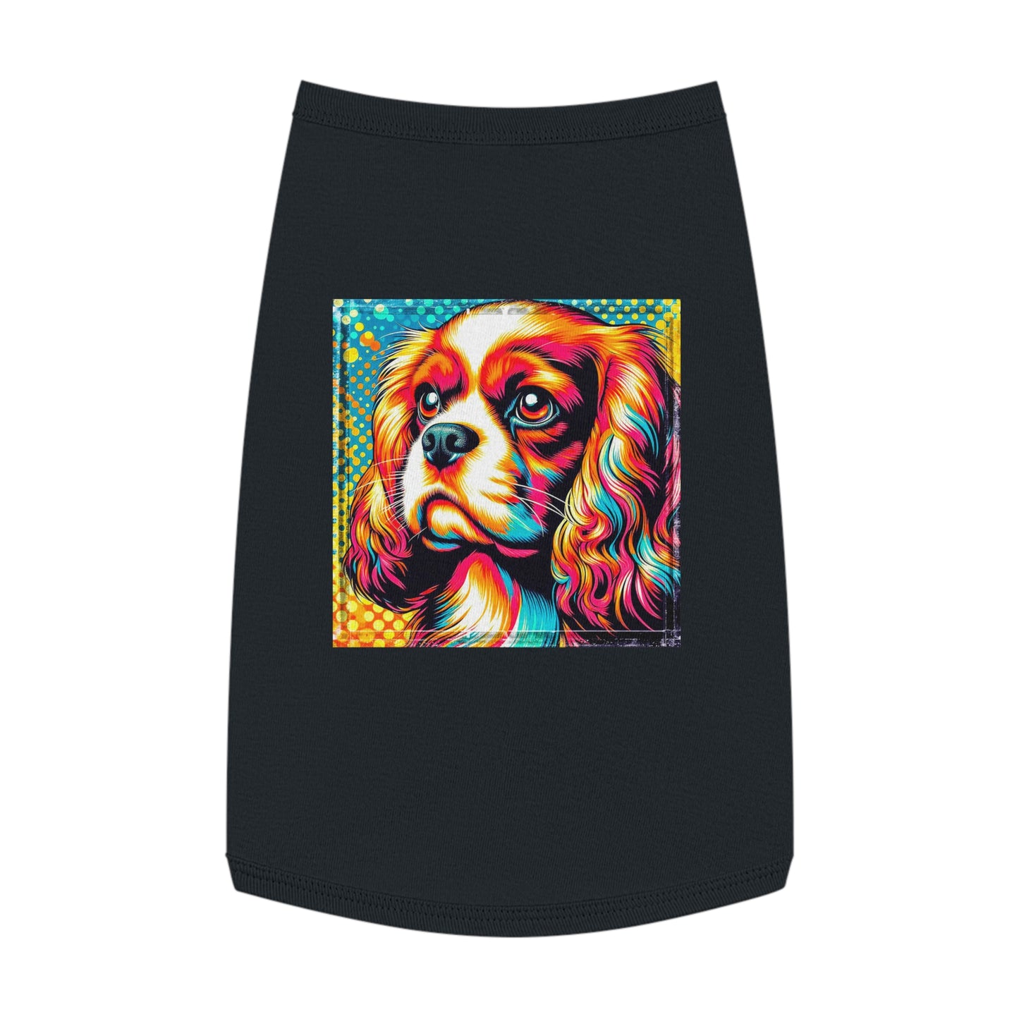 Pet Tank Top Cavalier King Charles Spaniel Colorful T Shirt Pets Printify