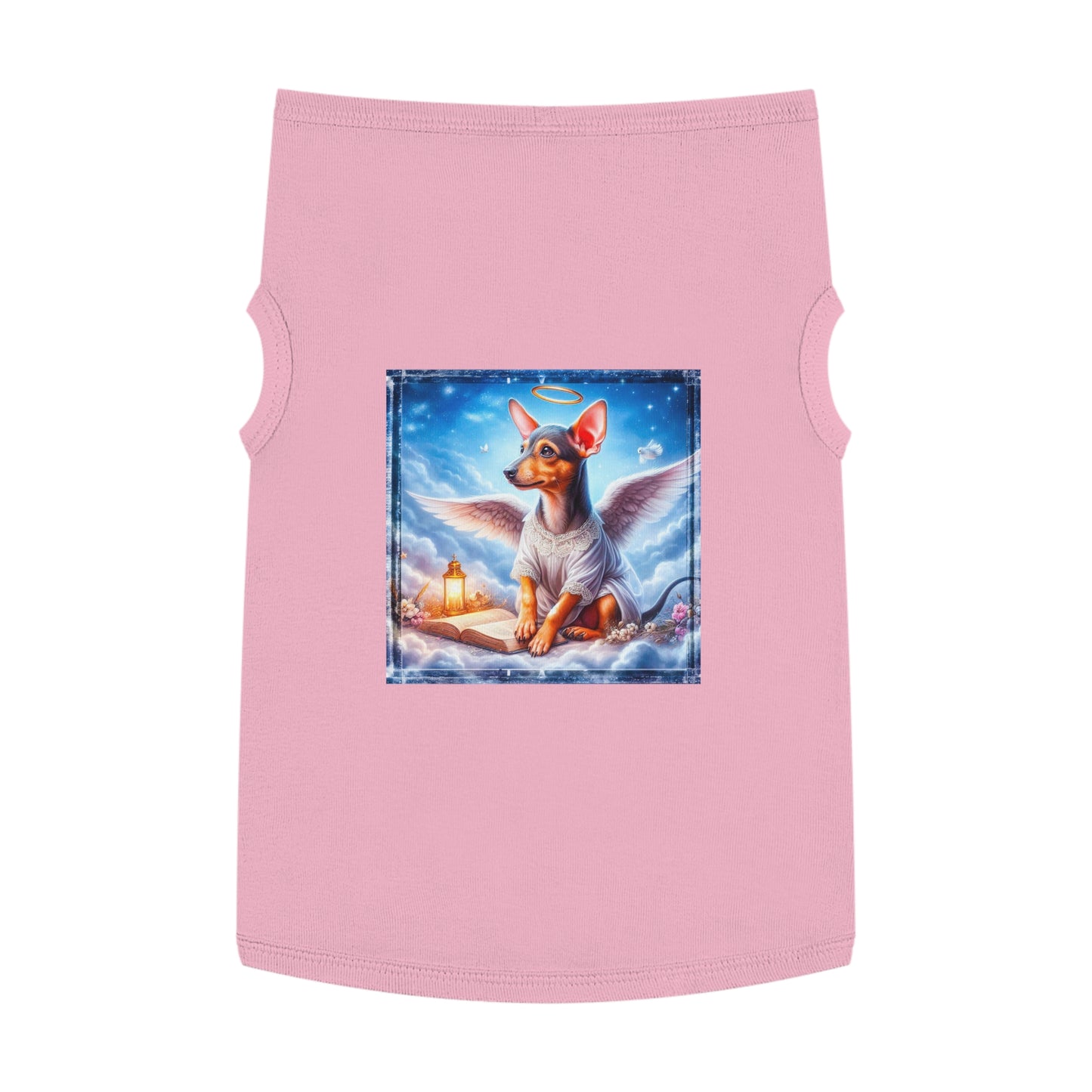 Pet Tank Top Rat Terrier heavenly Angel Pets Printify XL Pink