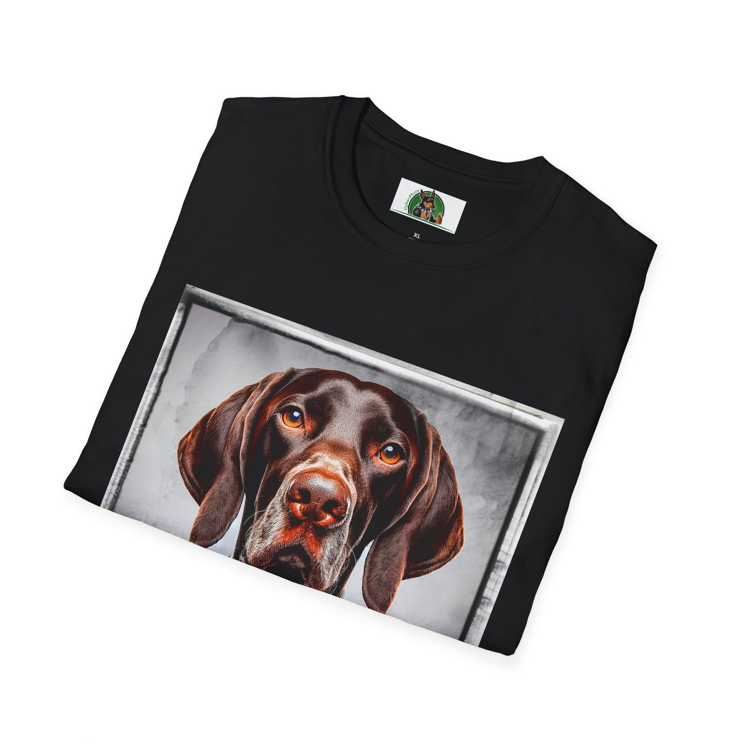 German Shorthaired Pointer business man t shirt T-Shirt Printify