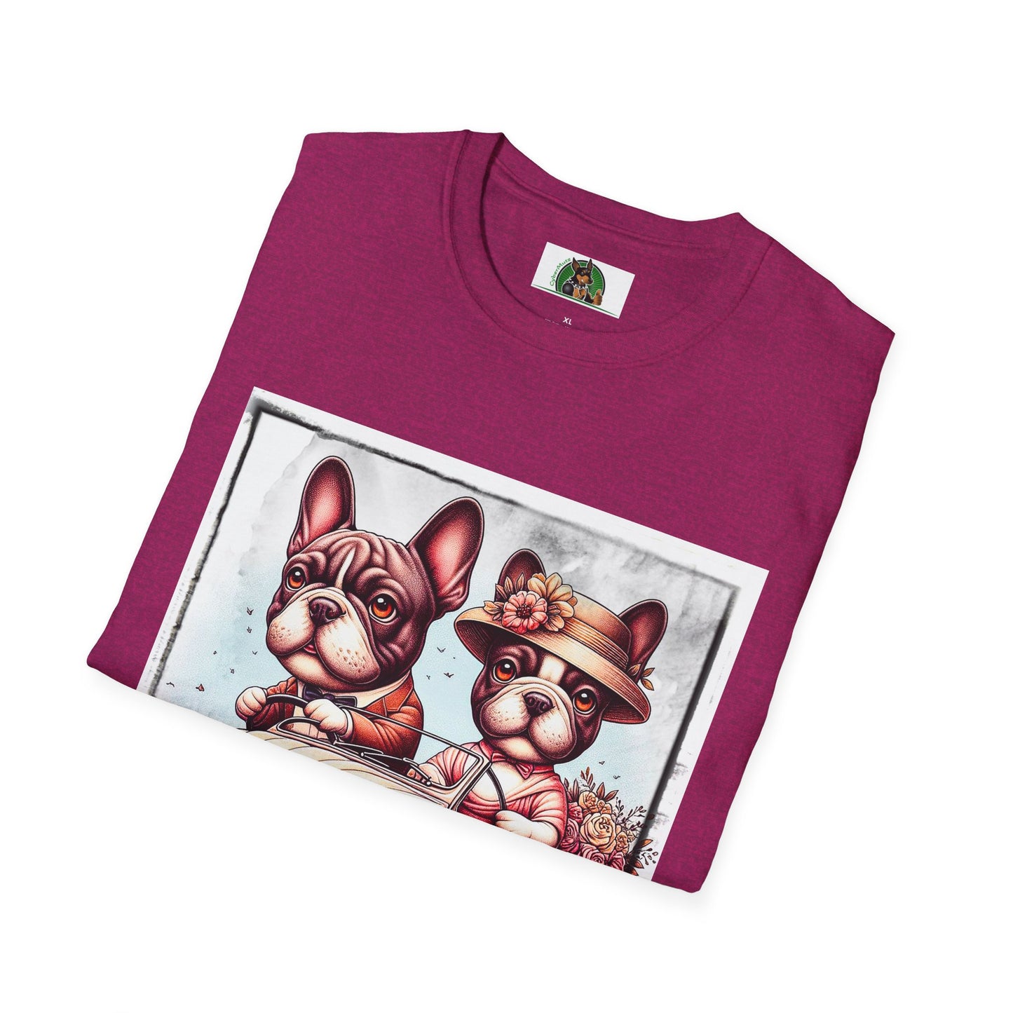 Wacky French Bulldog T-Shirt Printify