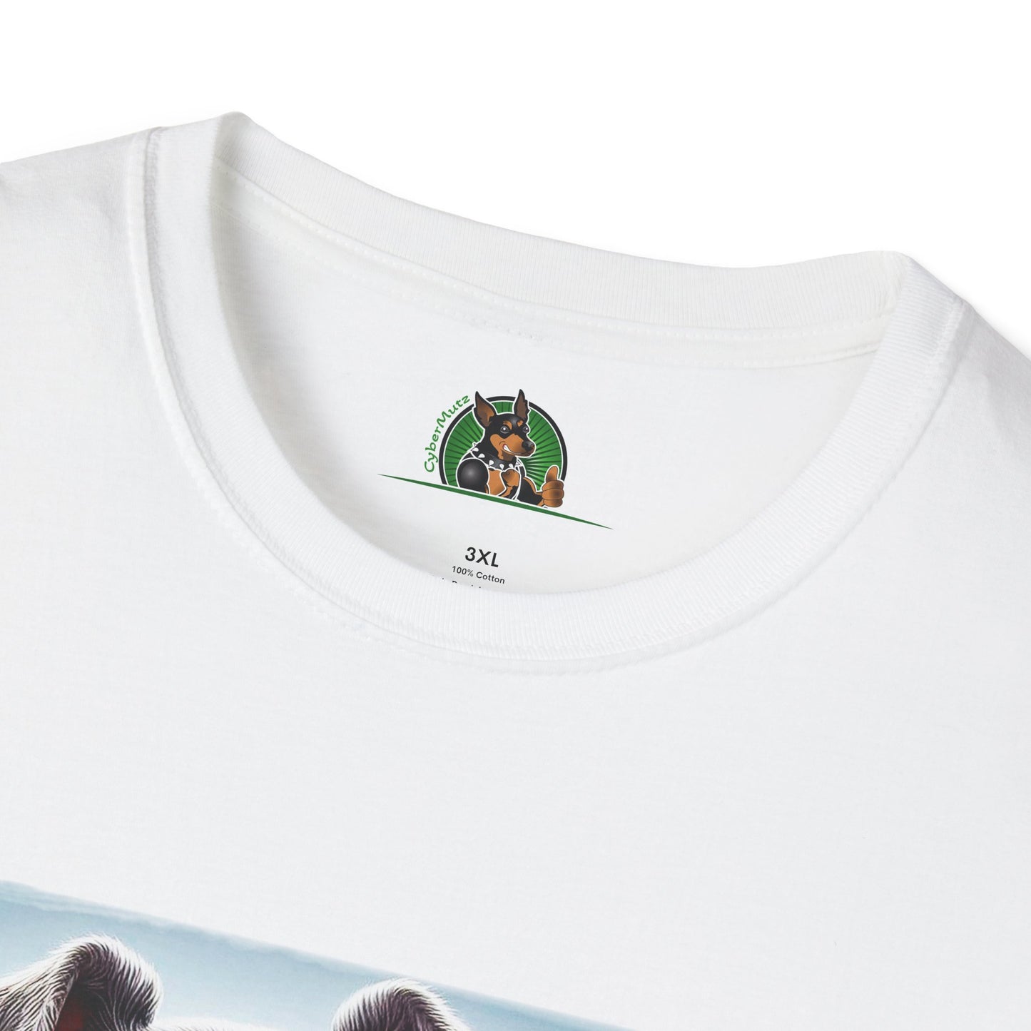 Miniature Schnauzer surfer dude shirt T-Shirt Printify