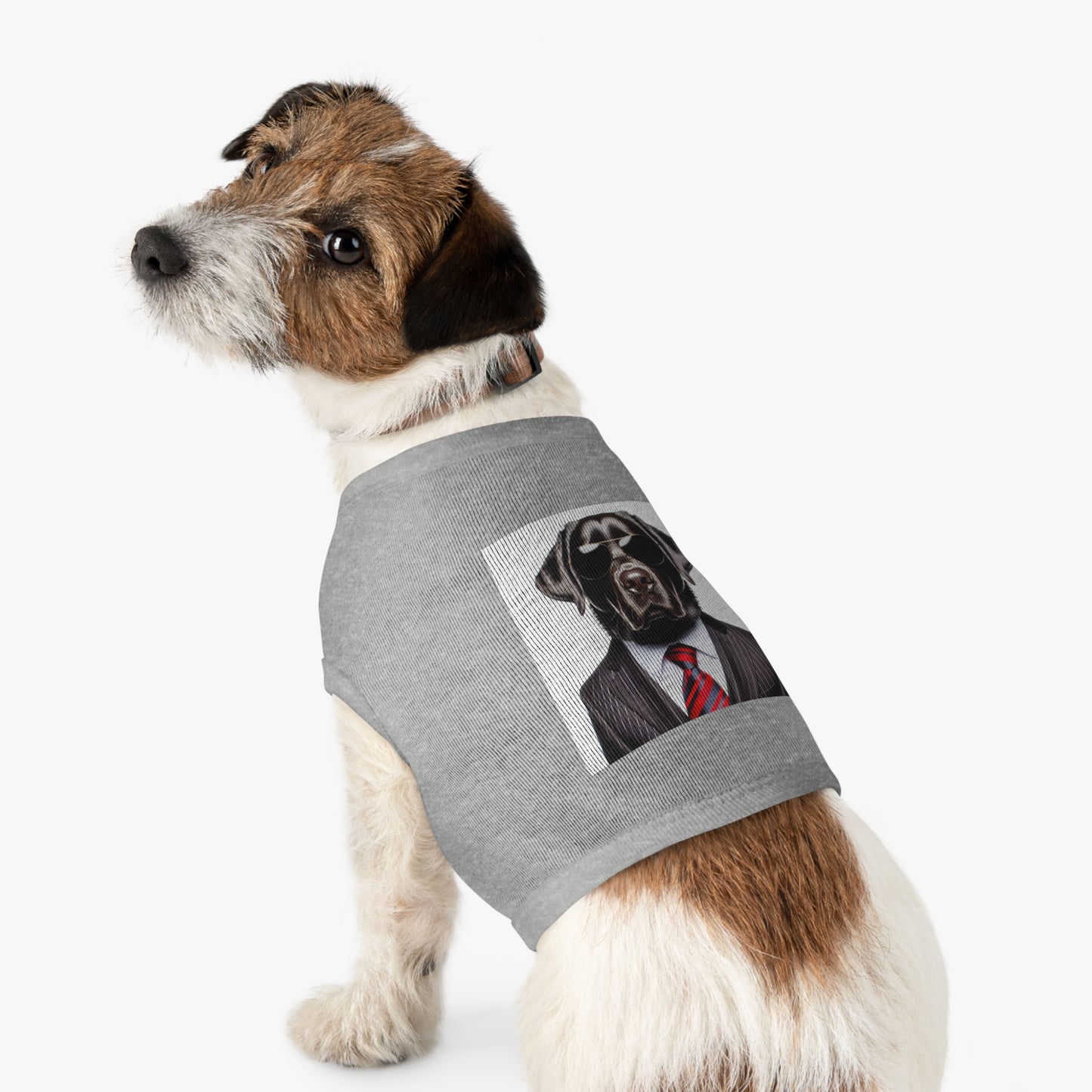 Labrador Retriever black suit shirt Pets Printify