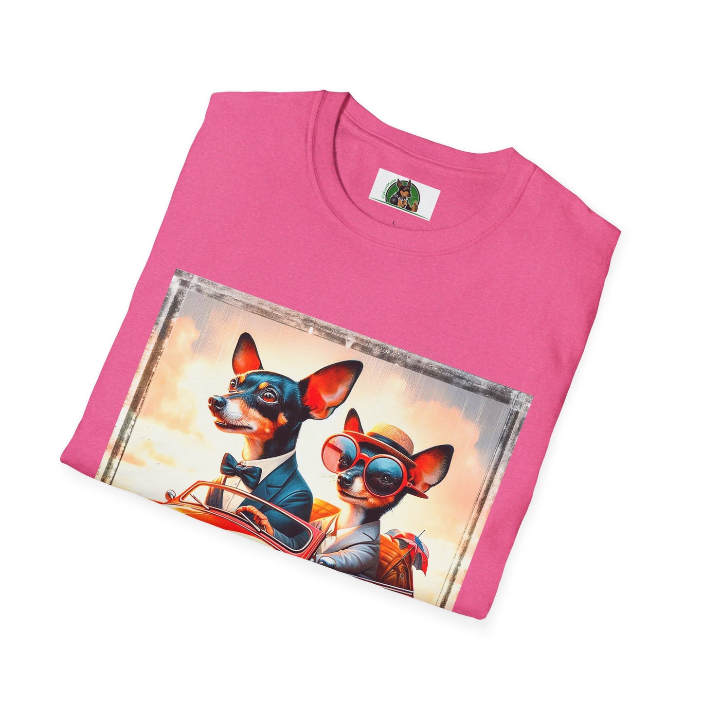 Wacky Rat Terrier T-Shirt couple driving