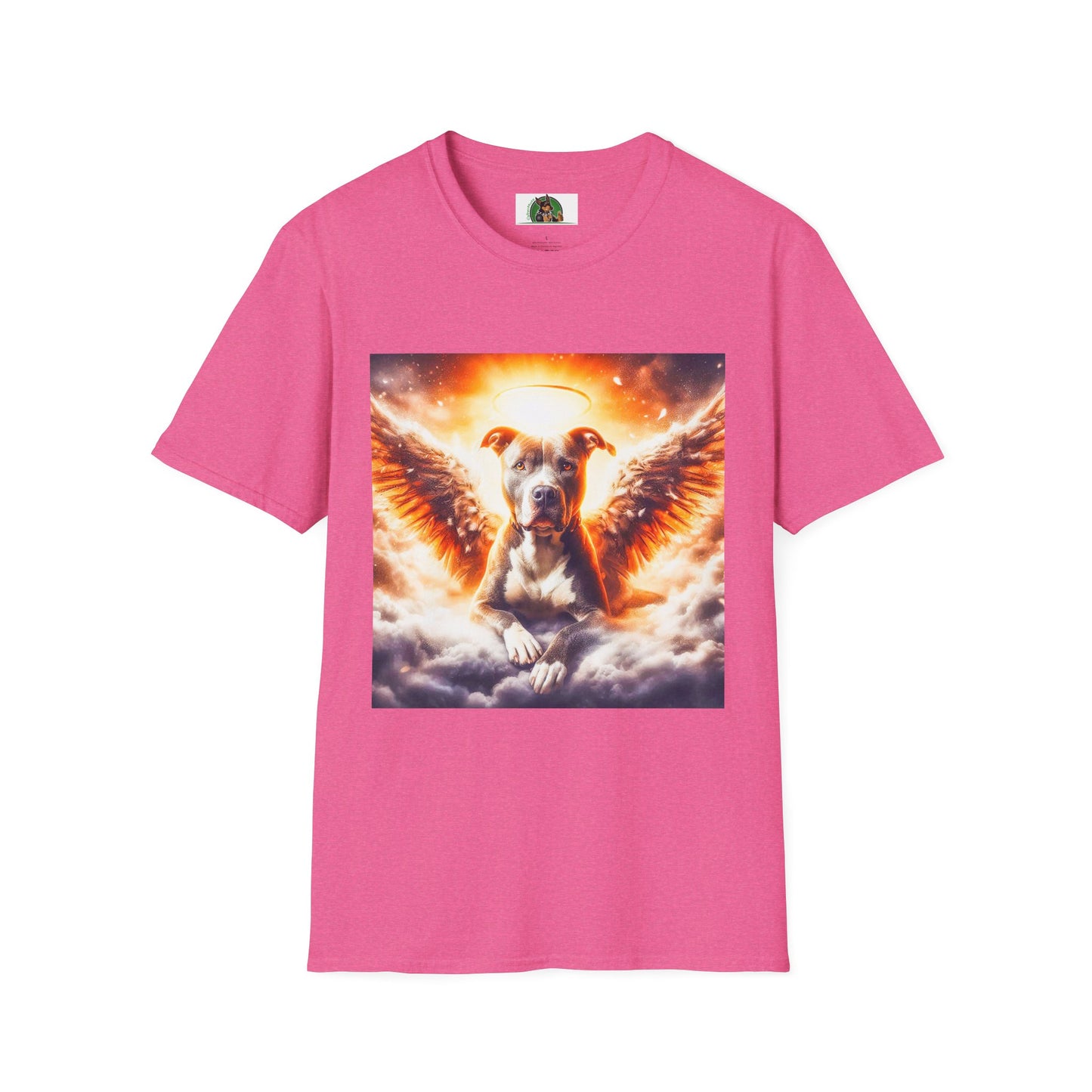Pit Bull Angel shirt T-Shirt Printify S Heather Heliconia