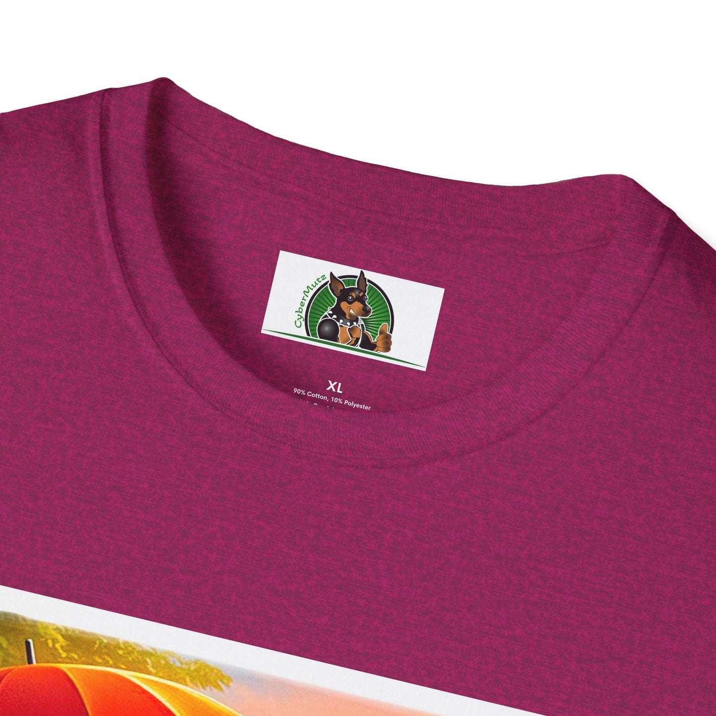 Wacky Beagle Couple In Tiny Car T-Shirt Printify
