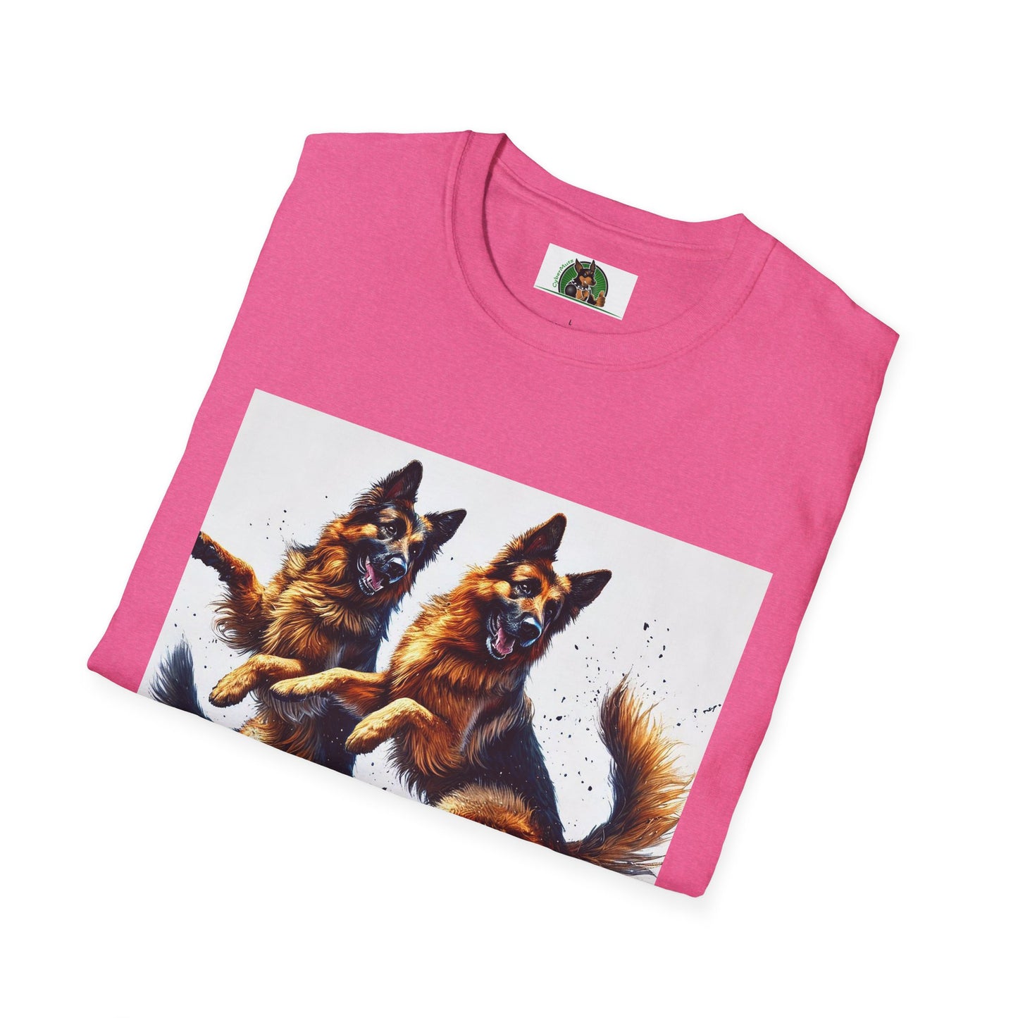 German Shepherd T-Shirt - Dancing Dog Design