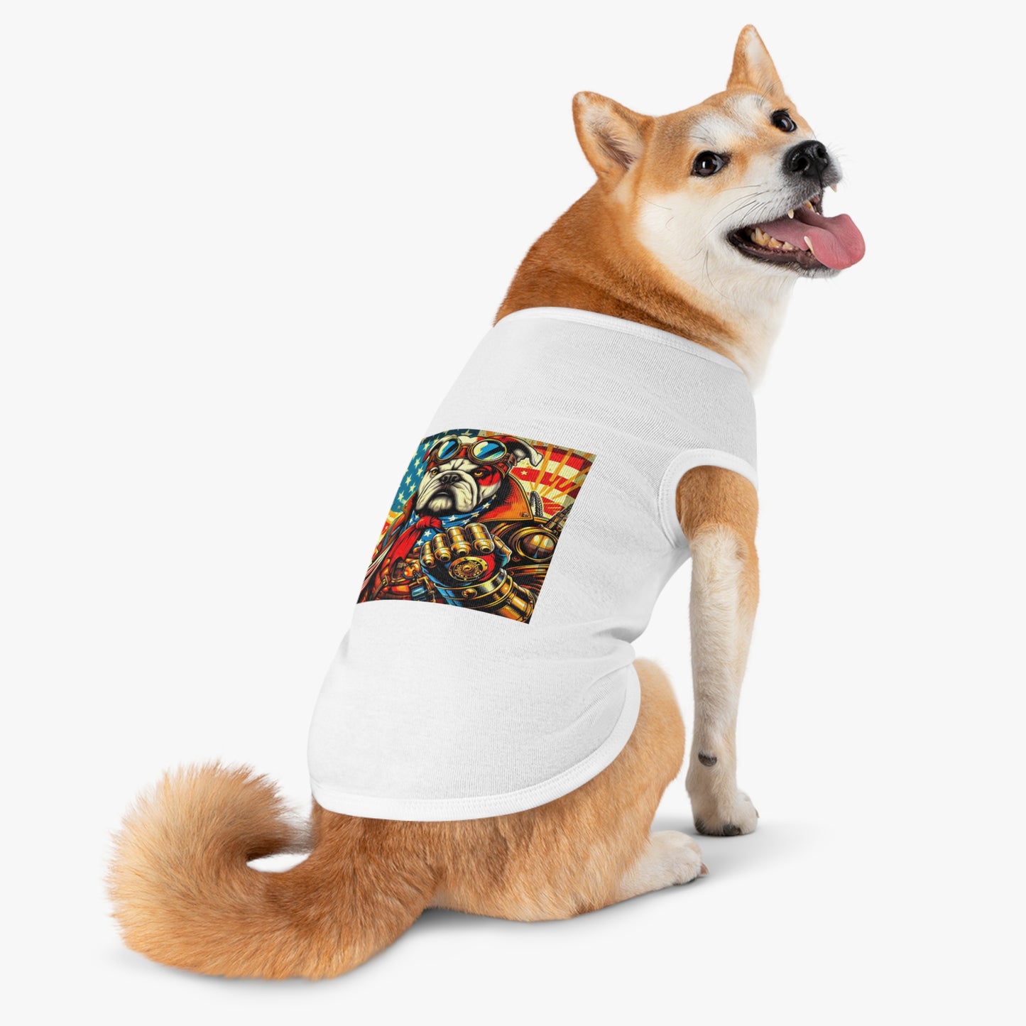 Pet Tank Top Bulldog stream punk t shirt