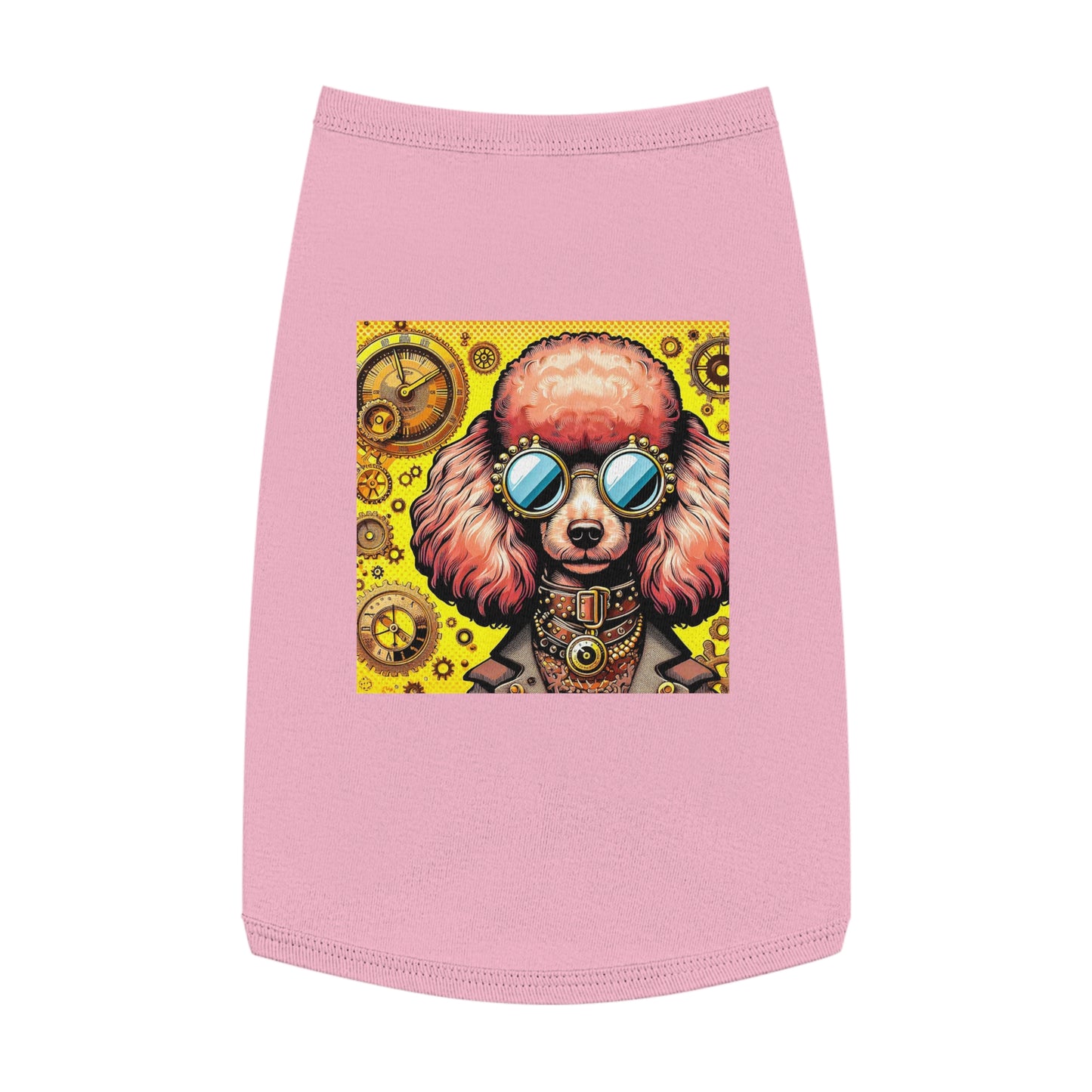 Pet Tank Top Poodle Pets Printify L Pink