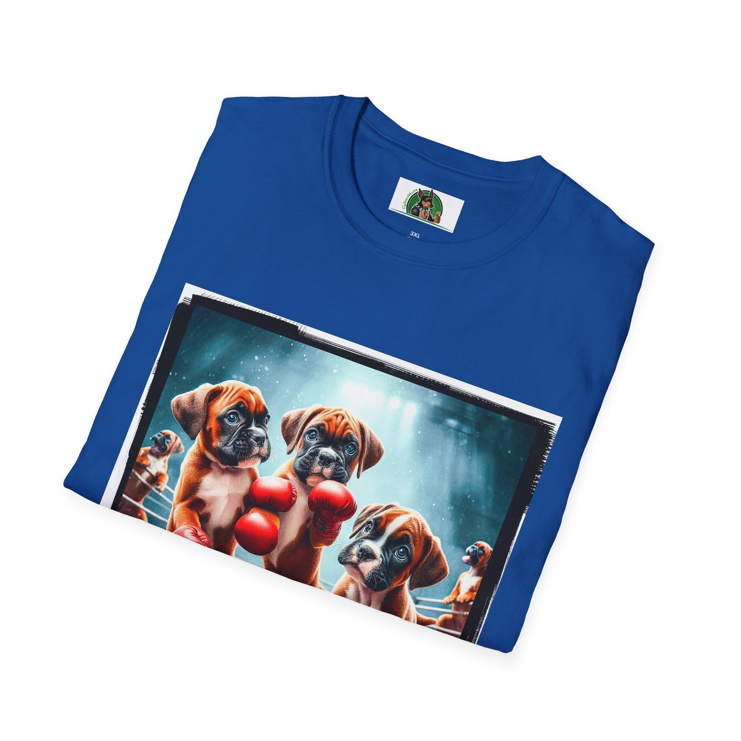 Boxer Puppies In Boxing Ring Shirt T-Shirt Printify