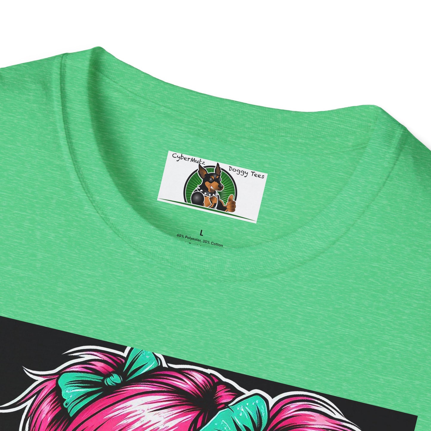 Zombie Pinup Girl with Flowers T-Shirt Printify
