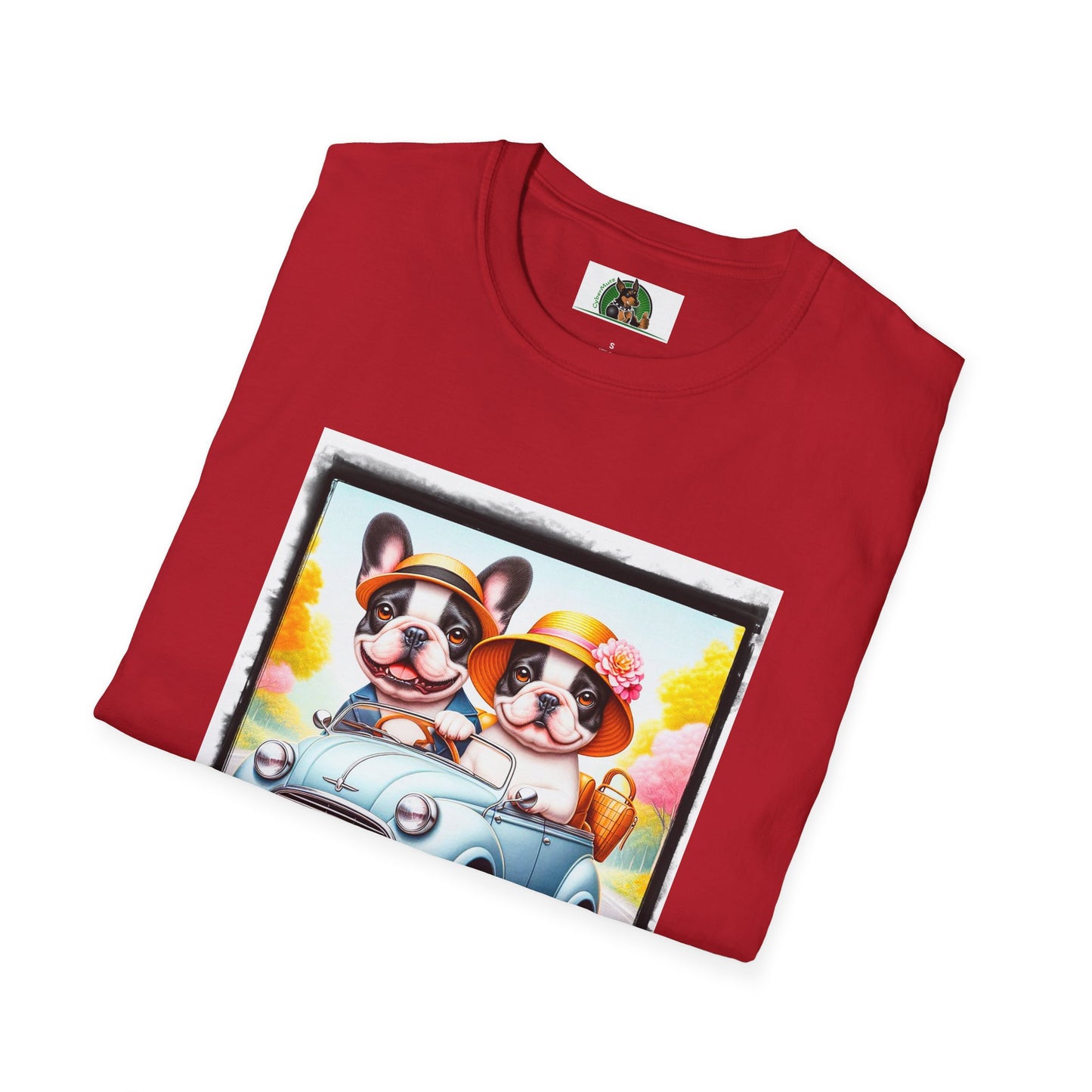 Wacky French Bulldog T-Shirt Printify