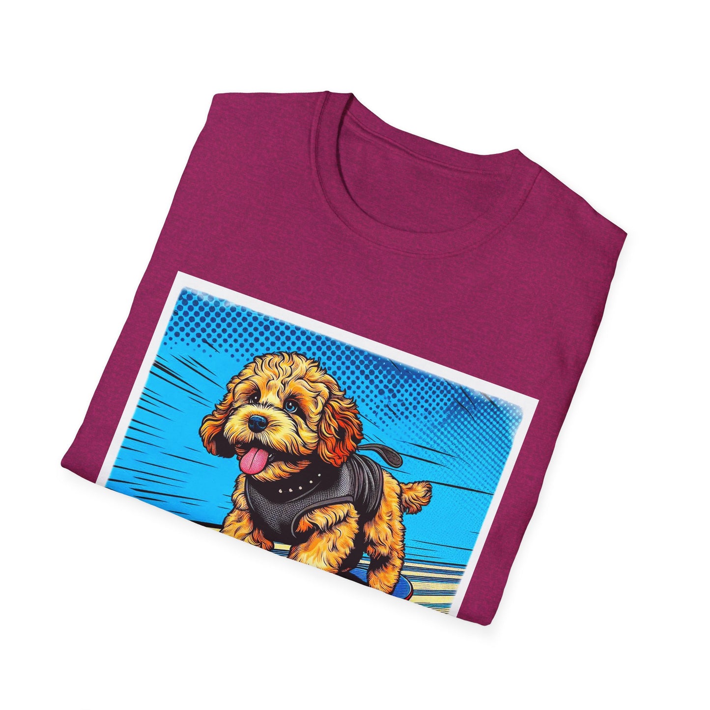 CockerPoo flying high t shirt