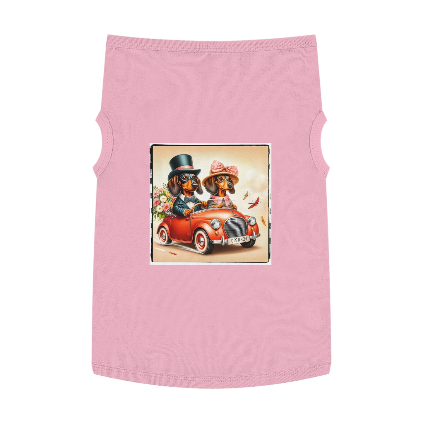Wacky Pet Tank Top Dachshund Pets Printify XL Pink