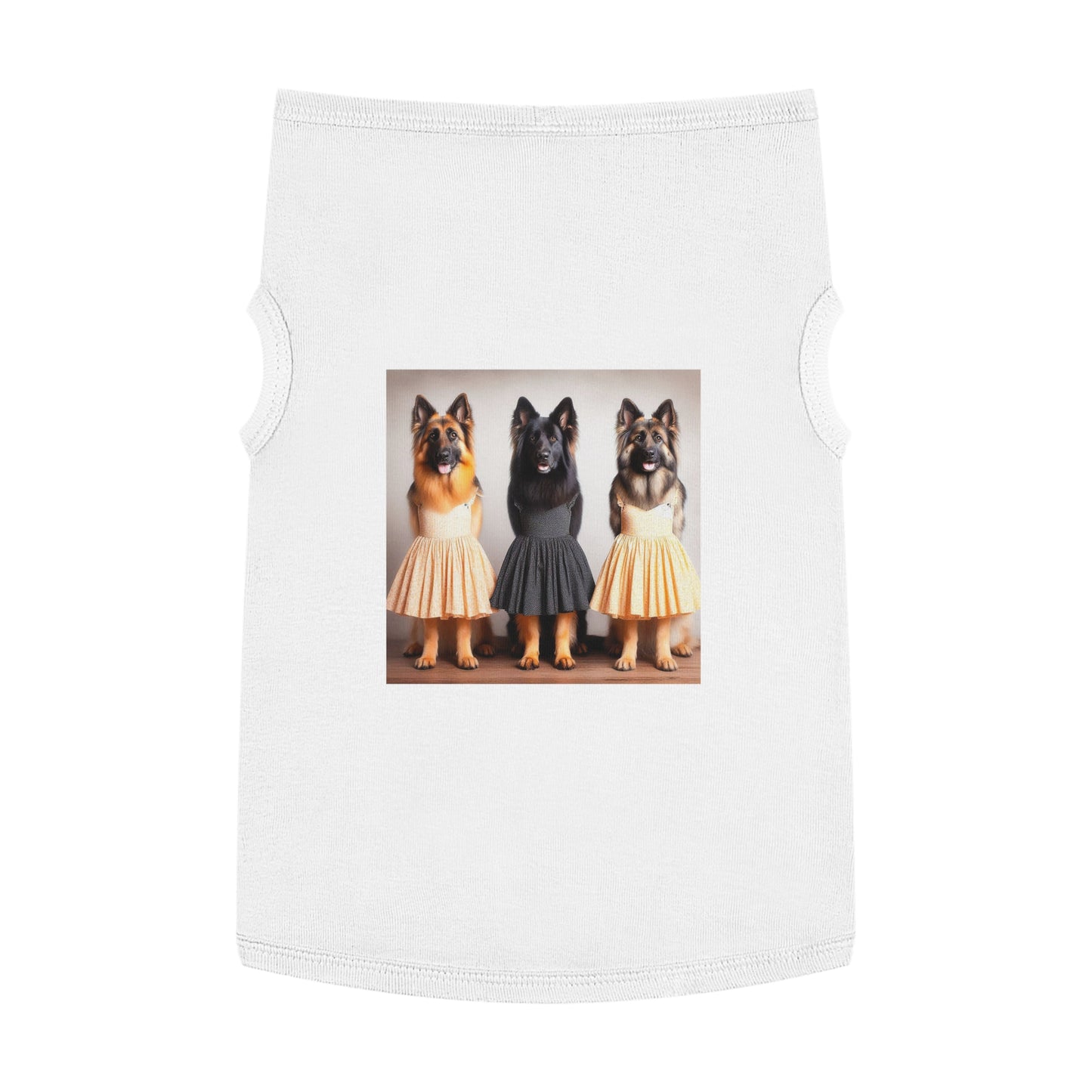 German Shepherd pretty ballerinas shirt Pets Printify XL White
