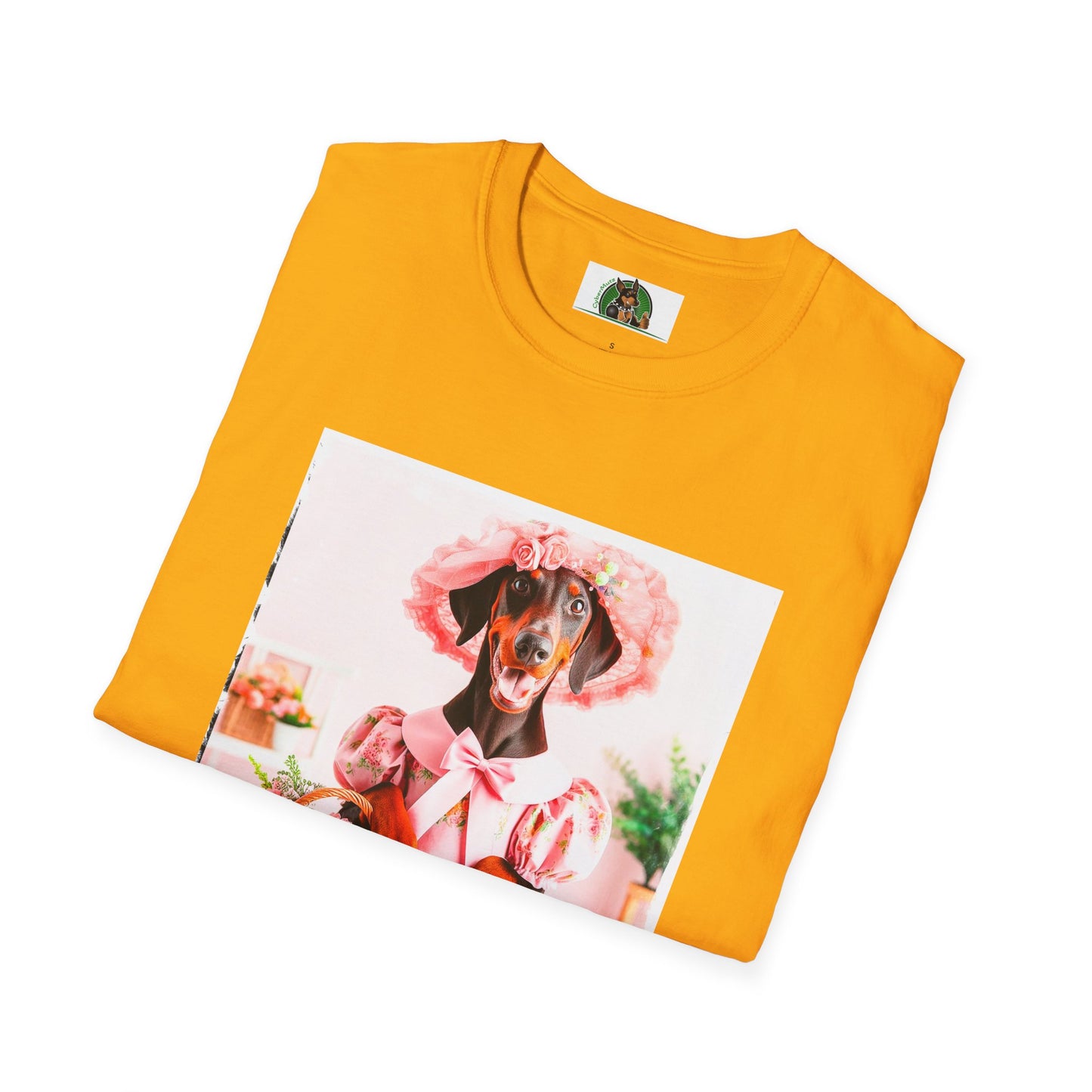 Doberman easter t shirt