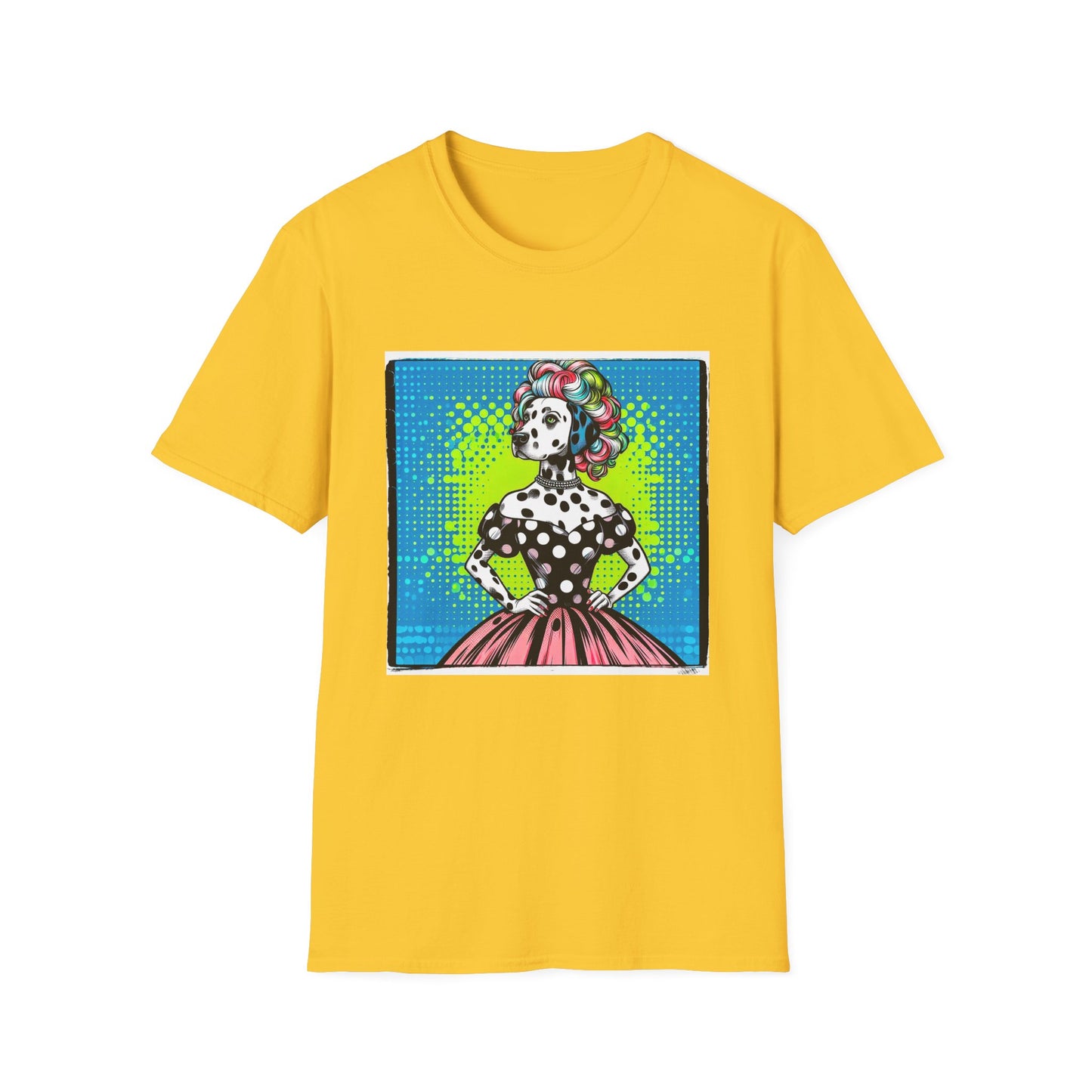 Dalmatian roaring 50s t shirt T-Shirt Printify S Daisy
