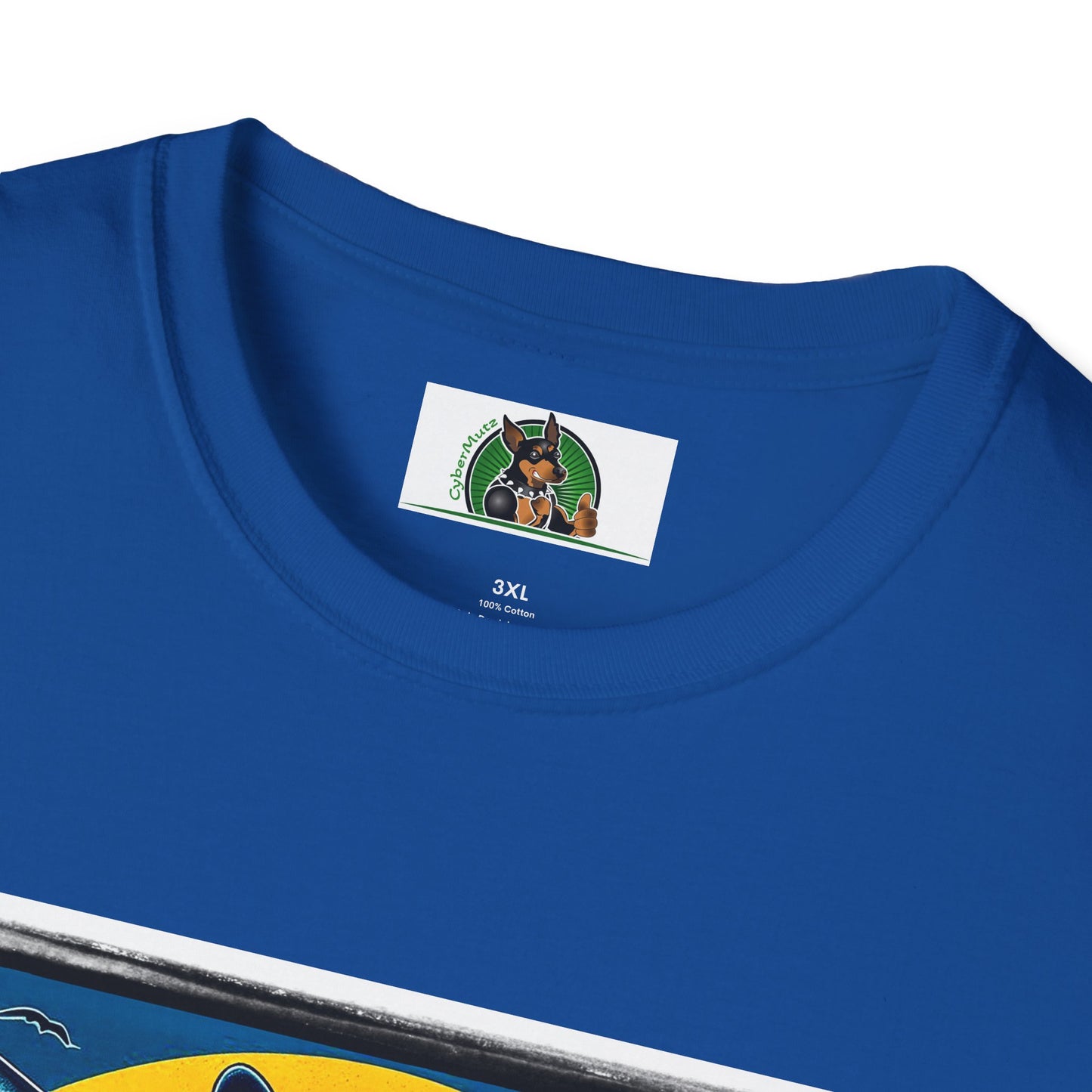 Boston Terrier Male Dog With Boogie Board T-Shirt Printify