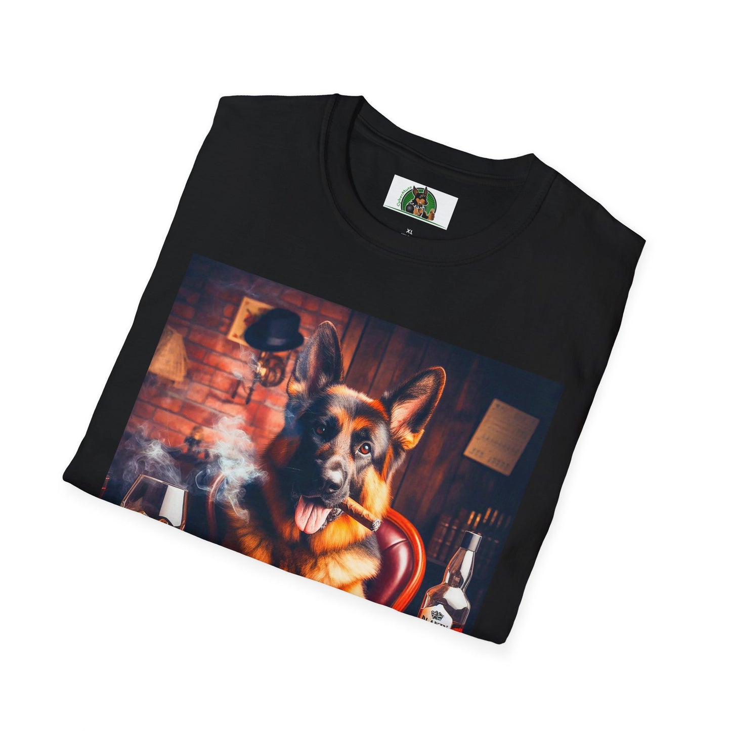 German Shepherd smoking a cigar shirt