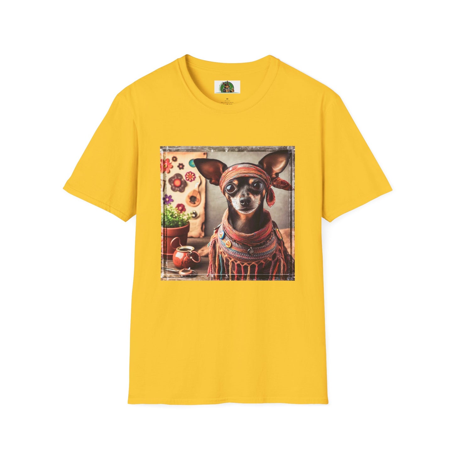 Min Pin T-Shirt hippie girl T-Shirt Printify S Daisy